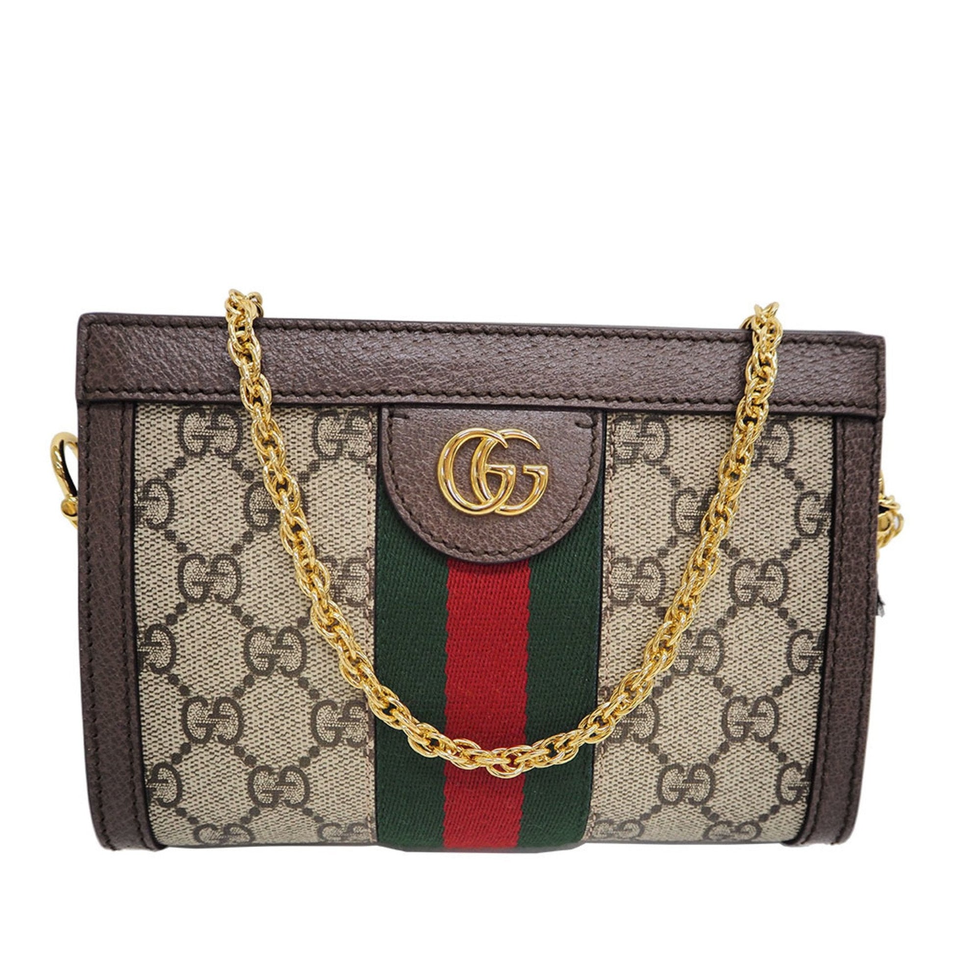 Gucci GG Supreme Beige Canvas Shoulder Bag