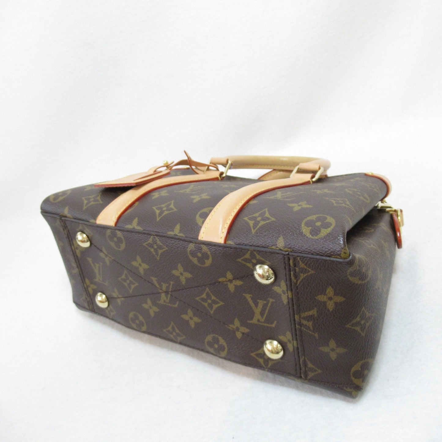 Louis Vuitton Sufro BB 2way Shoulder Bag Brown Monogram PVC coated canvas