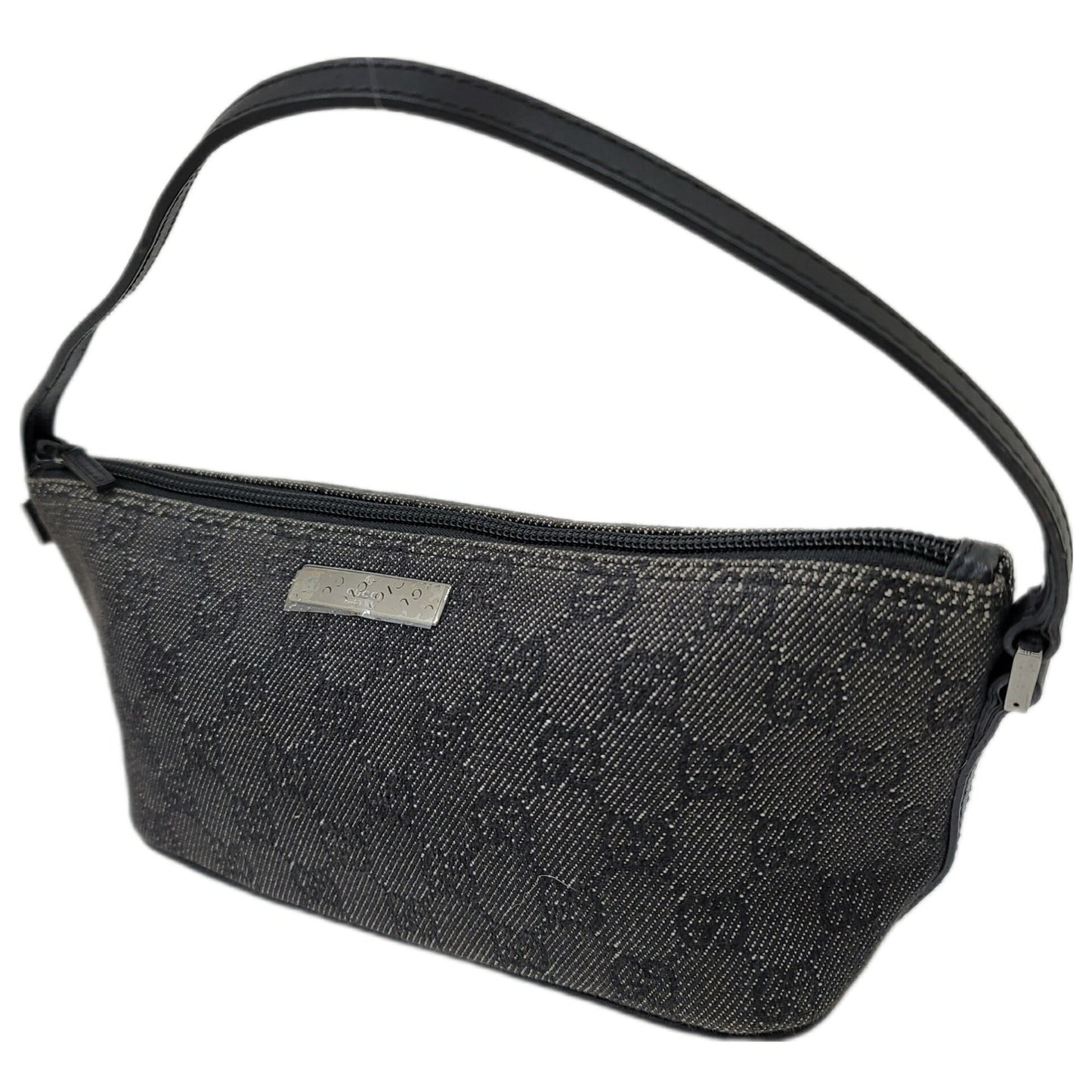 Gucci Leather Canvas Clutch