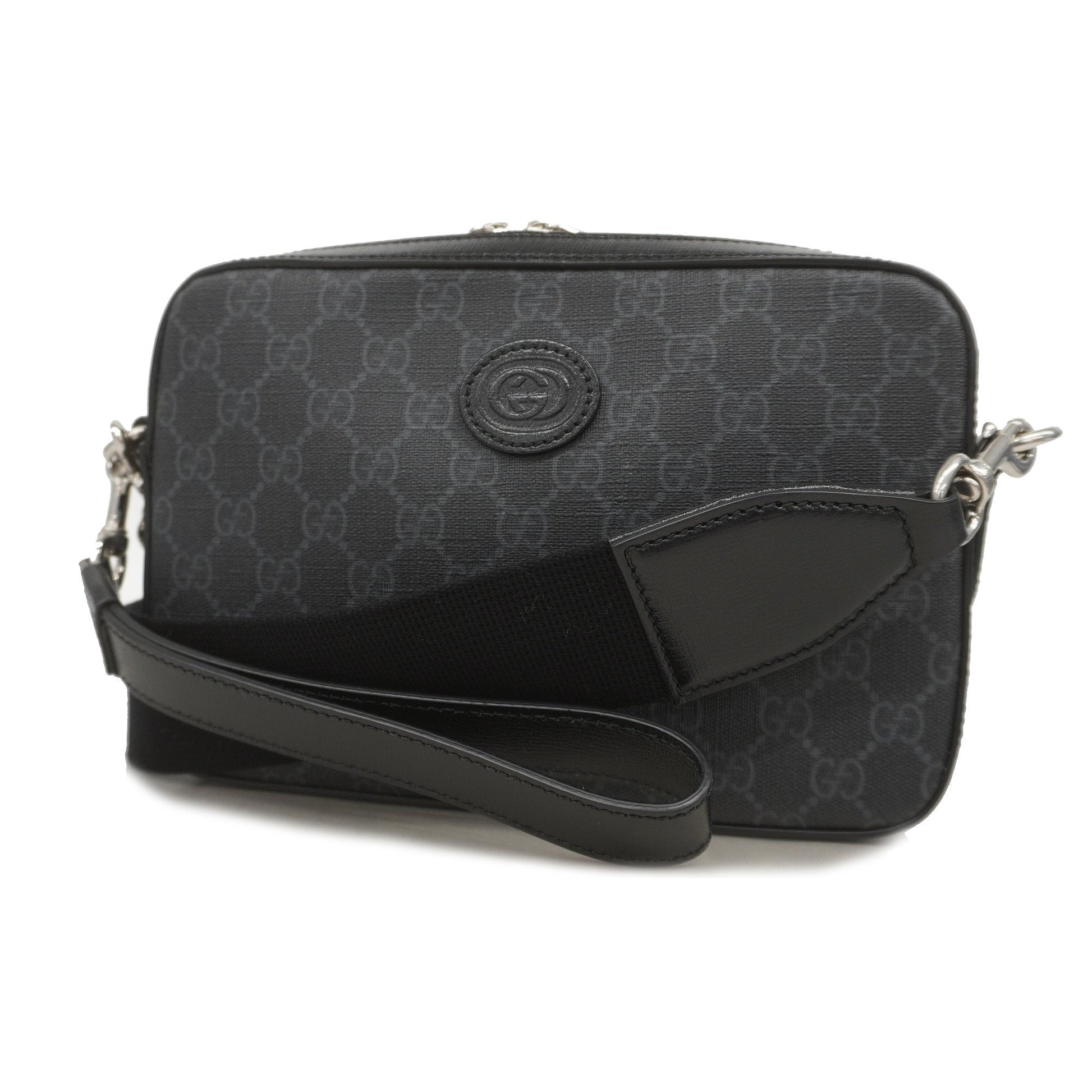 Gucci GG Supreme Black Shoulder Bag