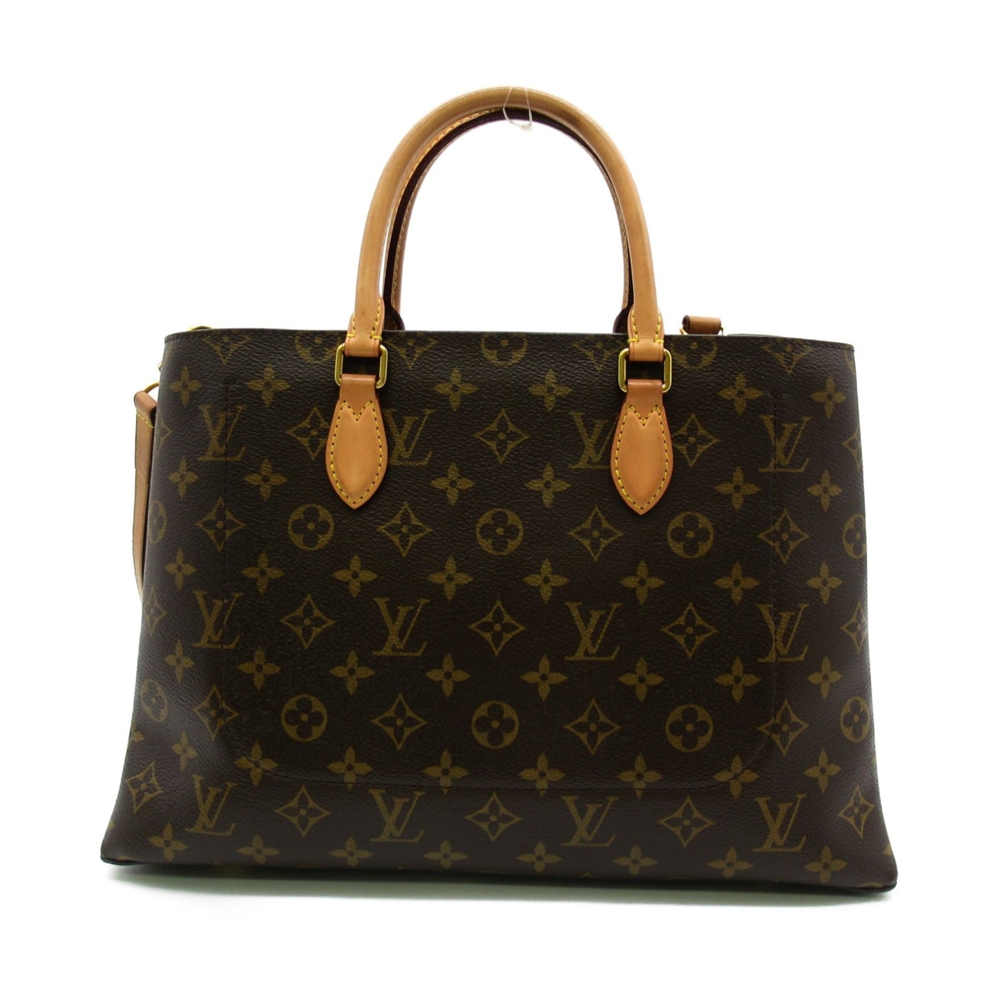 LOUIS VUITTON Flower tote Tote Bag Brown PVC coated canvas