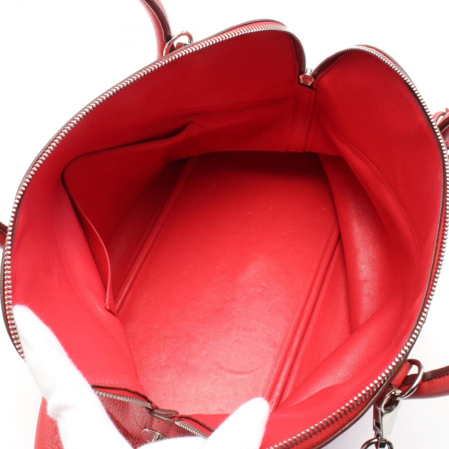 Hermes Bougainvillier Red Color Taurillon Clemence Leather Leather Handbag ( )