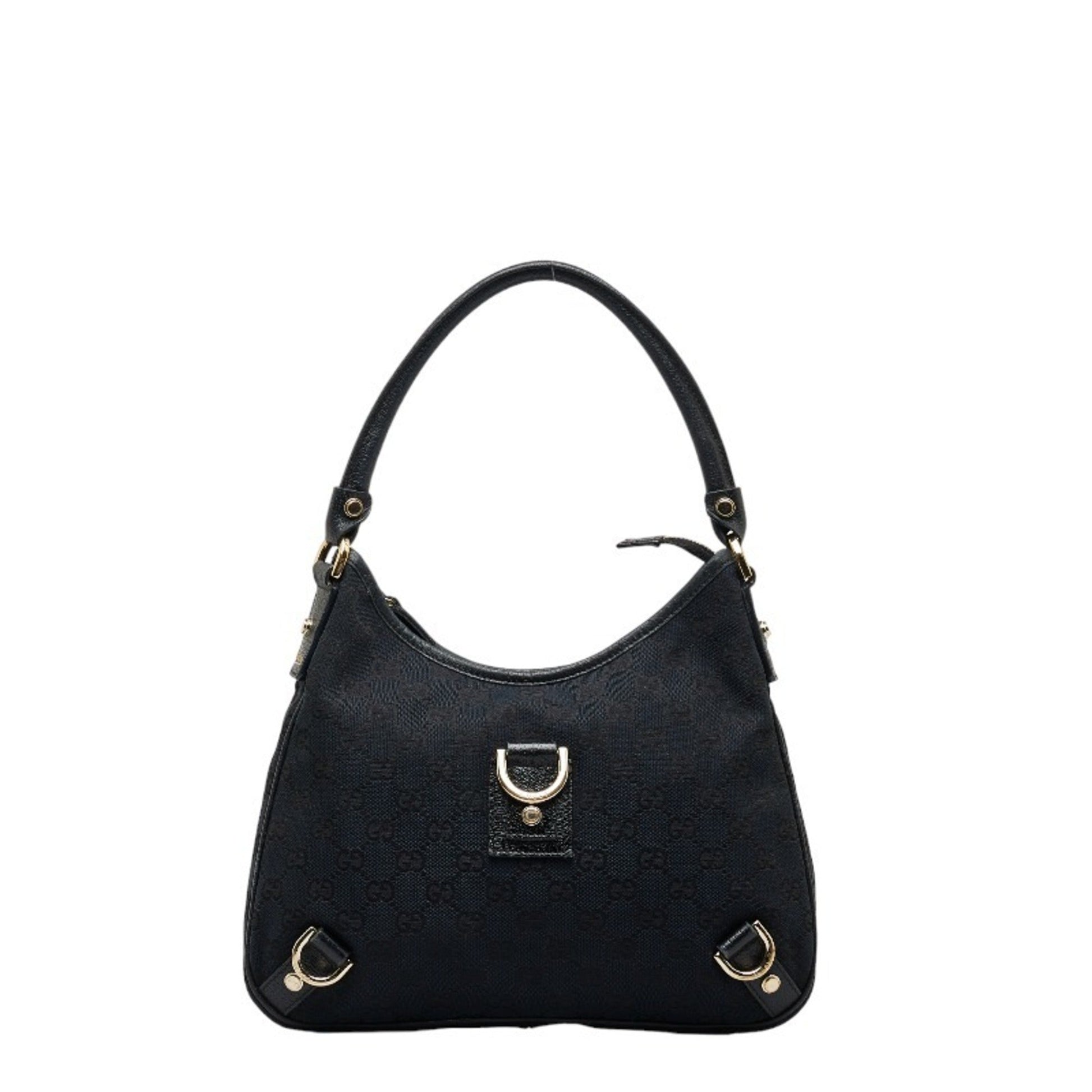 Gucci Leather Canvas Shoulder Bag