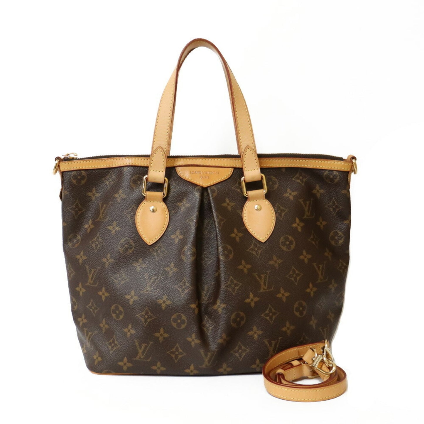 Louis Vuitton Handbag Monogram 2way Palermo PM Brown Women's Canvas