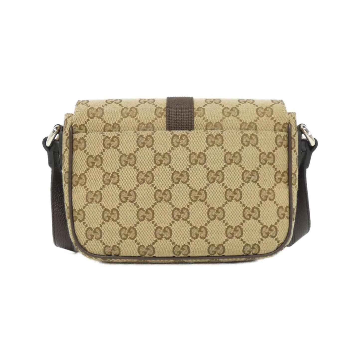 Gucci Leather Canvas Shoulder Bag