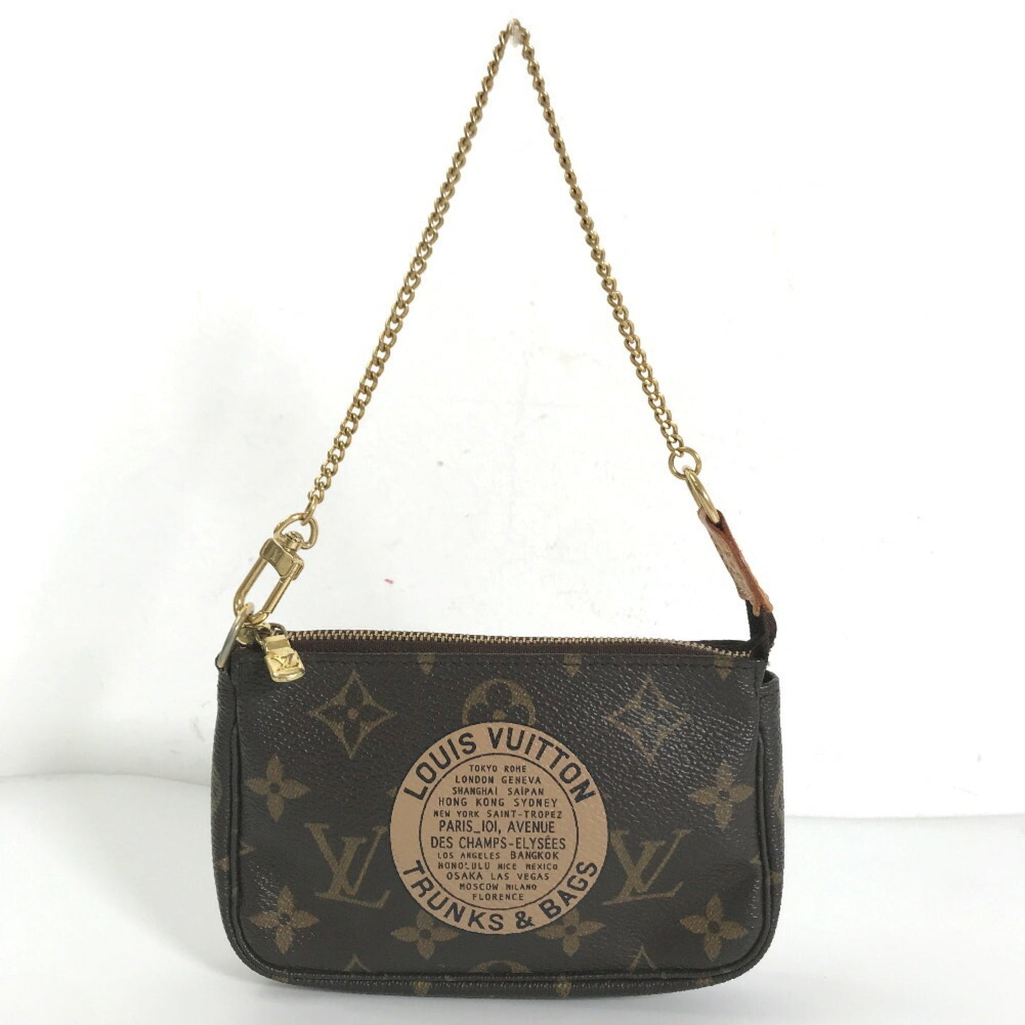 LOUIS VUITTON Pochette Accessory T&B Monogram Canvas Brown Women's Clutch