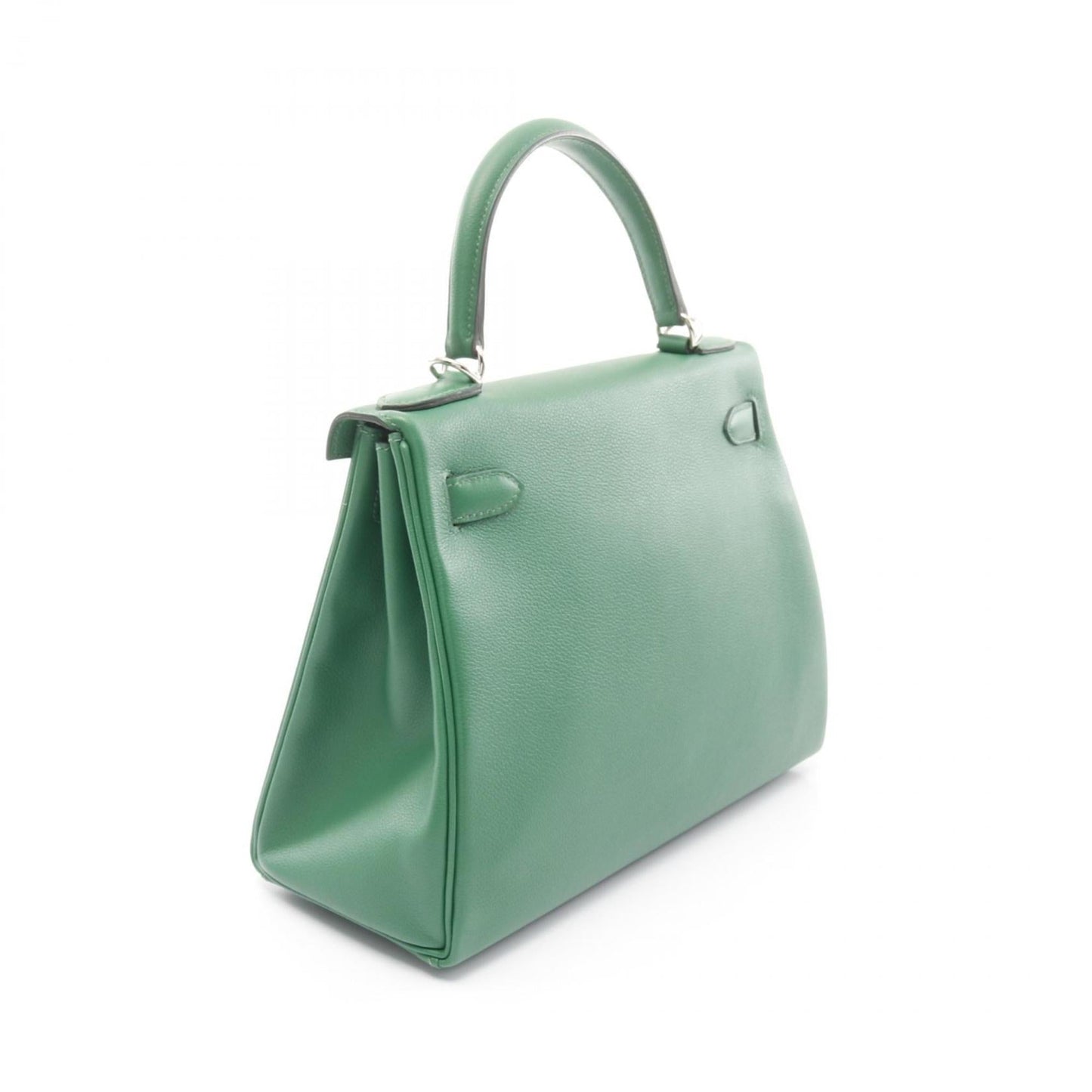 Hermes Green Evercalf Leather Handbag ( )