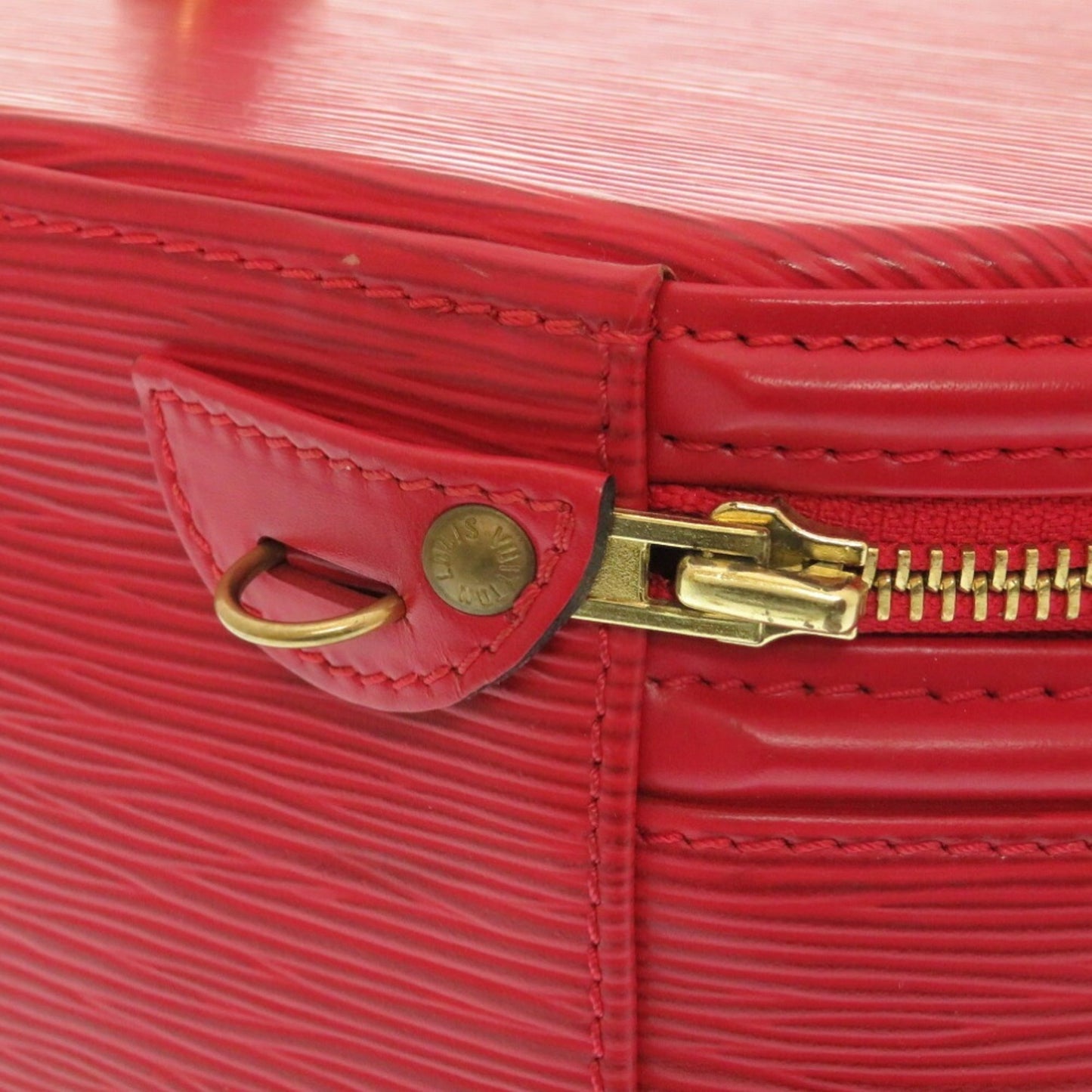 Louis Vuitton Epi Cannes Castilean Red Handbag Bag