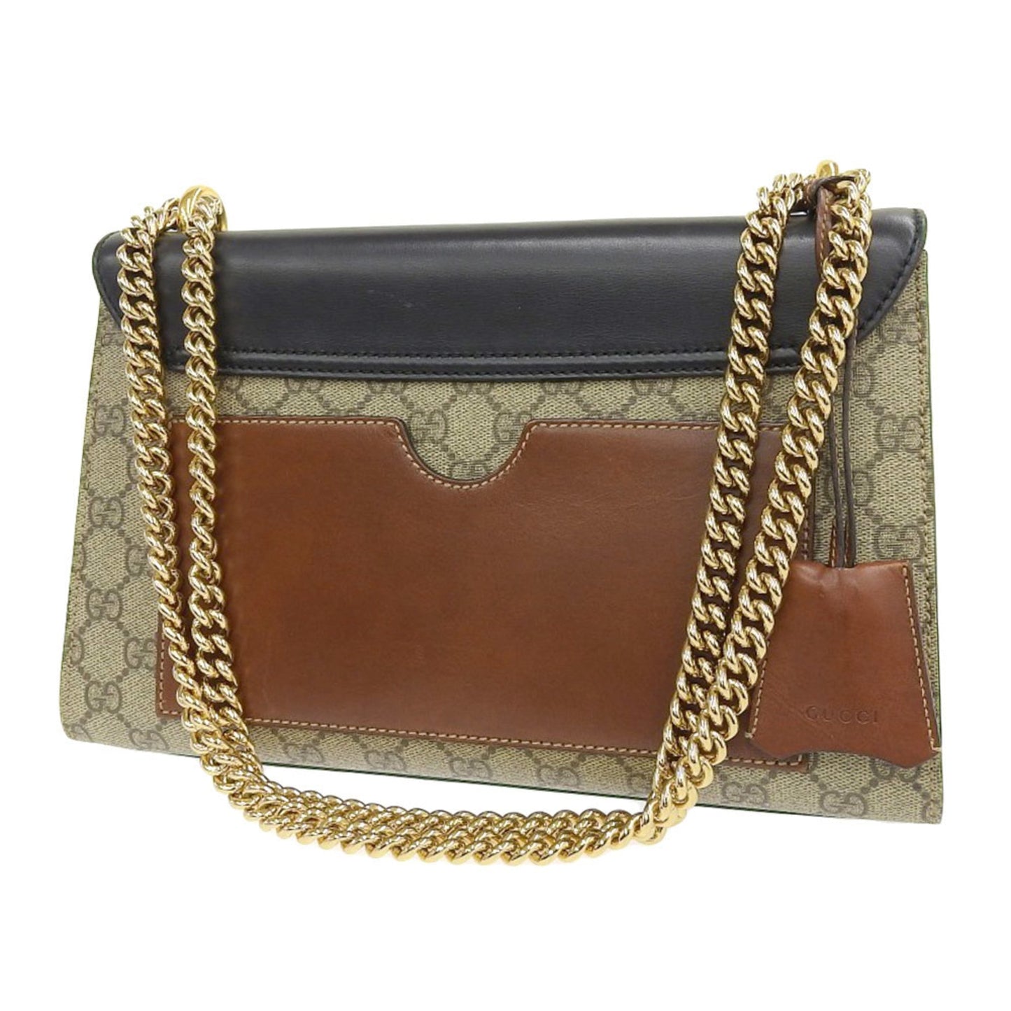 Gucci Lou Leather Canvas Shoulder Bag
