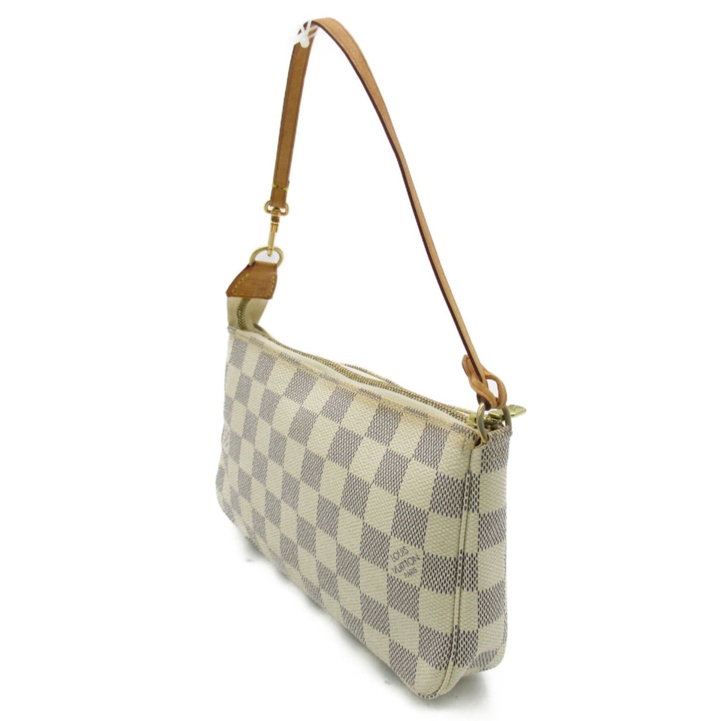 Louis Vuitton Pochette Accessoires White Damier Azur PVC coated canvas Clutch