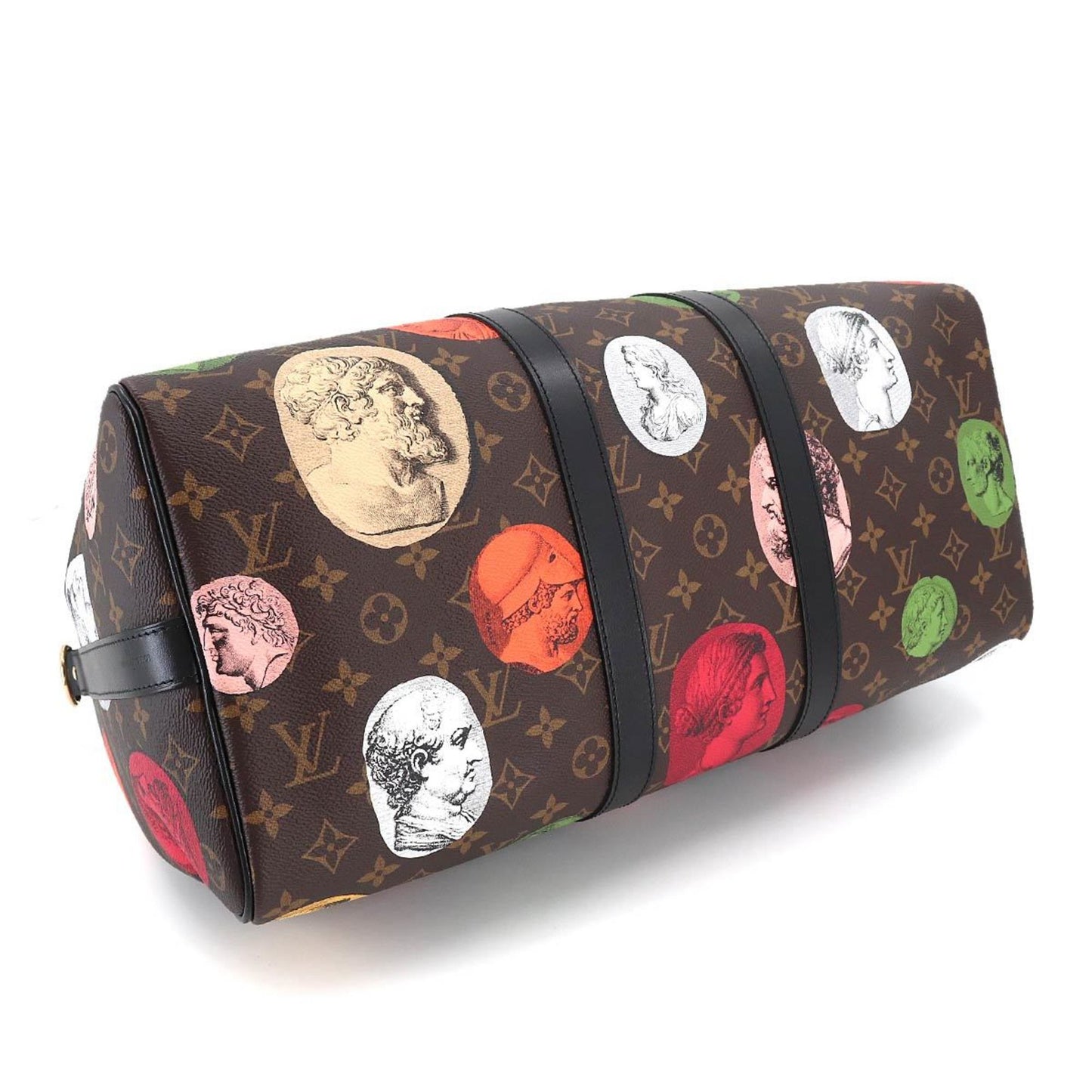LOUIS VUITTON Fornasetti Monogram Cameo Keepall Bandouliere 45 Boston Shoulder Bag RFID
