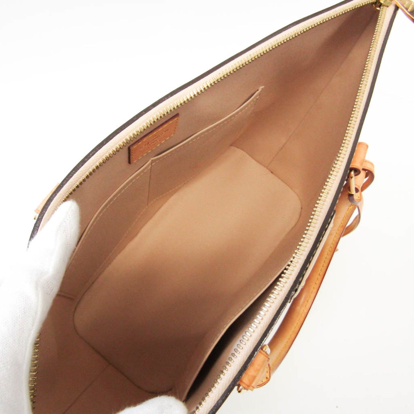 LOUIS VUITTON Monogram Vernis Montebello MM Women's HandBag,Shoulder Bag Beige