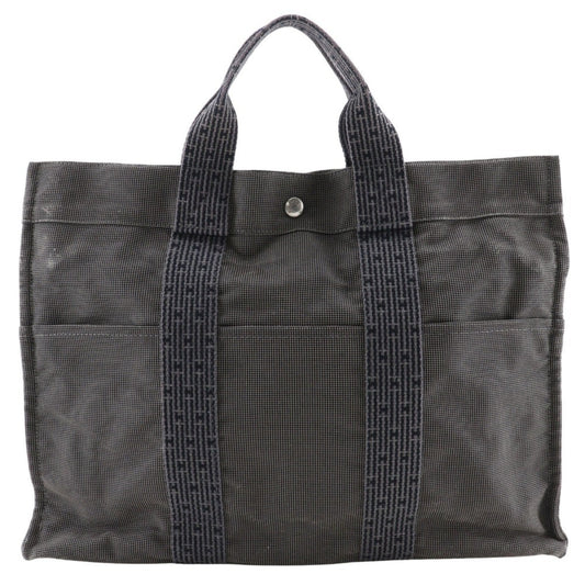 Hermes Gray Nylon Canvas Handbag ( )