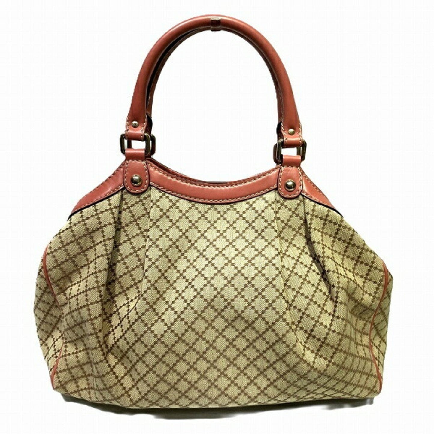 Gucci Leather Canvas Tote