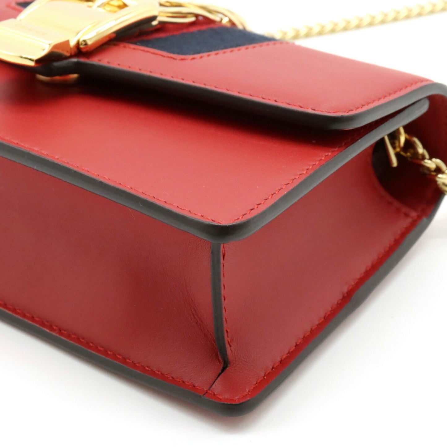 Gucci Pochette Chain Leather Shoulder Bag