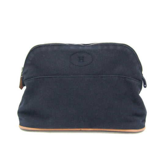 Hermes Bolide Navy Cotton Pouch ( )