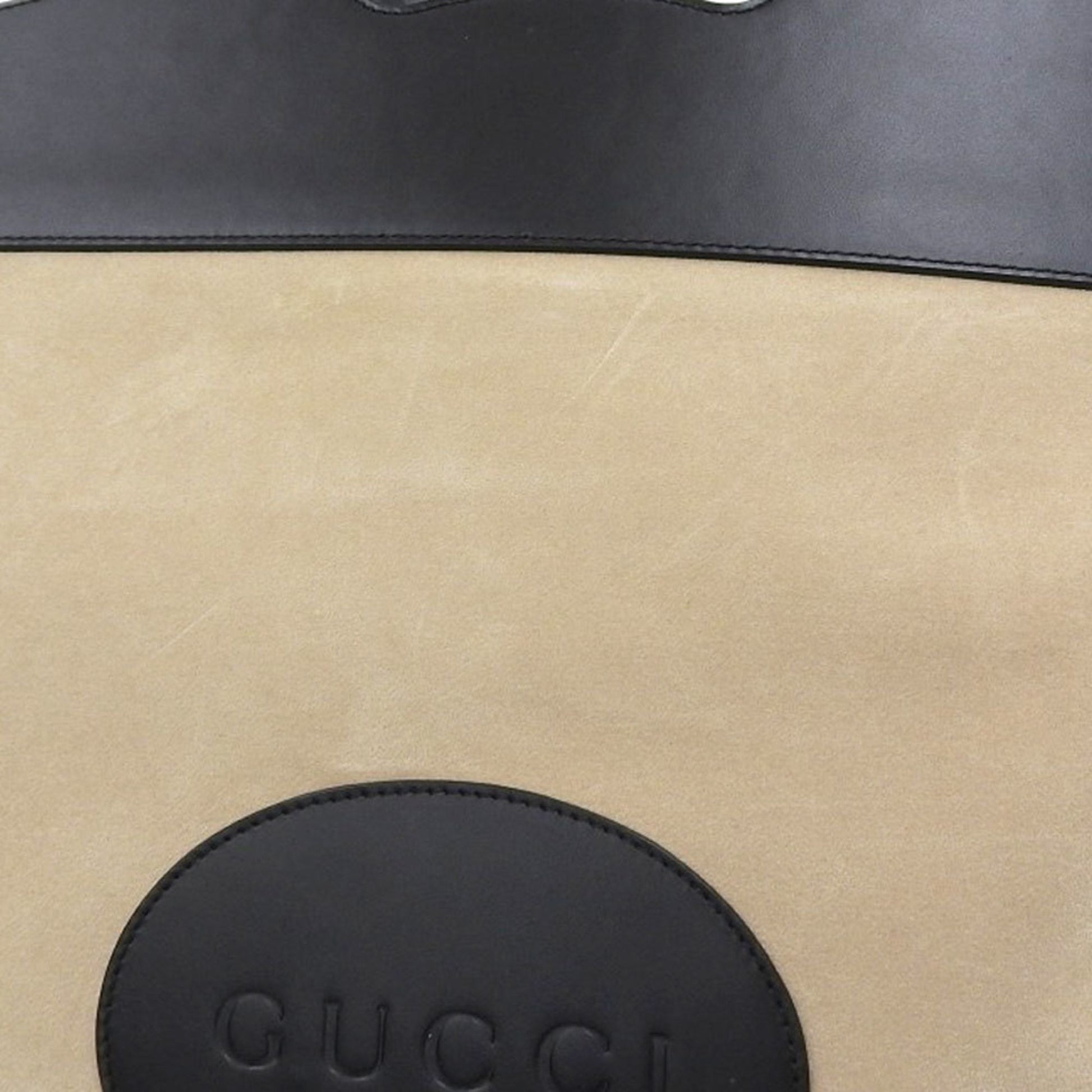 Gucci Beige Suede Handbag