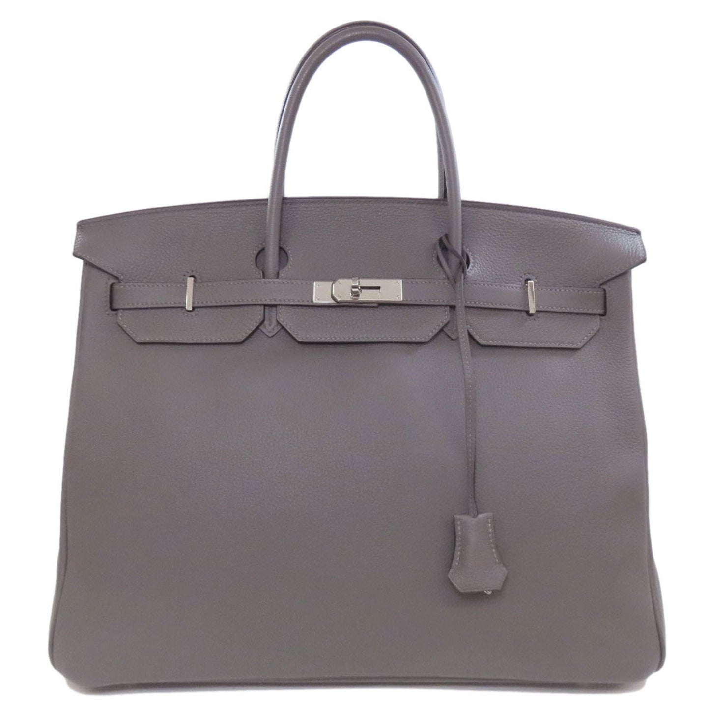 Hermes Gray Togo Leather Handbag ( )