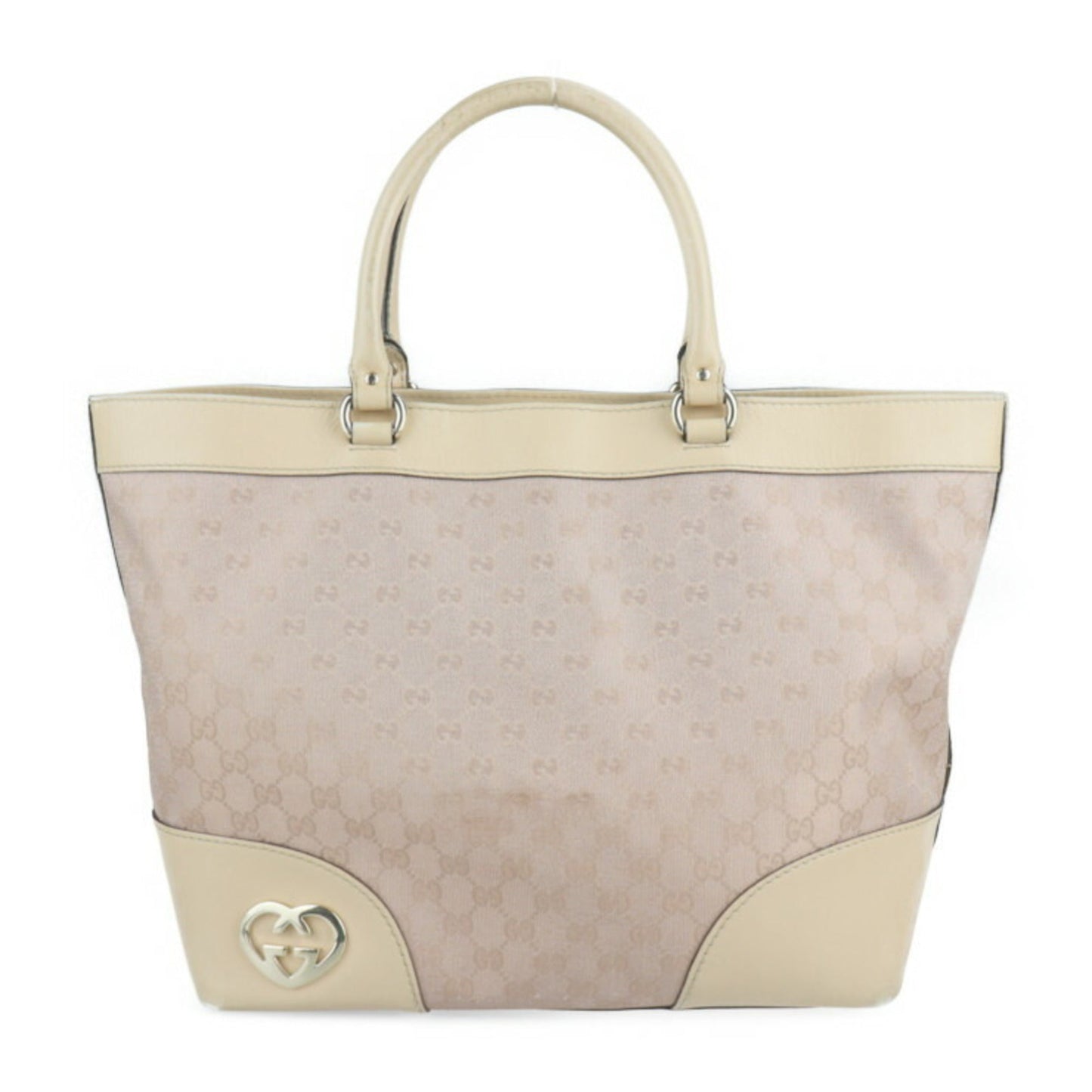 Gucci Leather Canvas Handbag