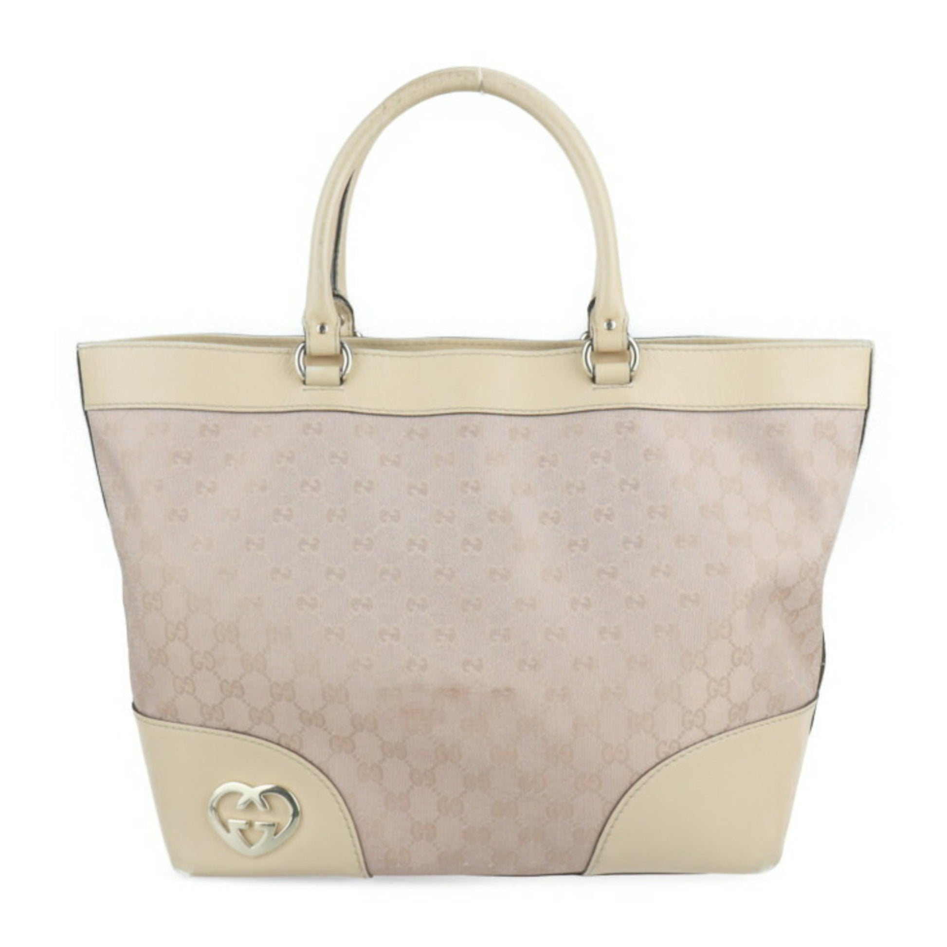 Gucci Leather Canvas Handbag