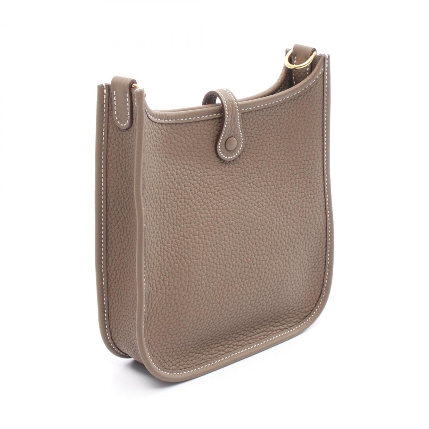 Hermes Evelyne Brown Taurillon Clemence Leather Shoulder Bag ( )