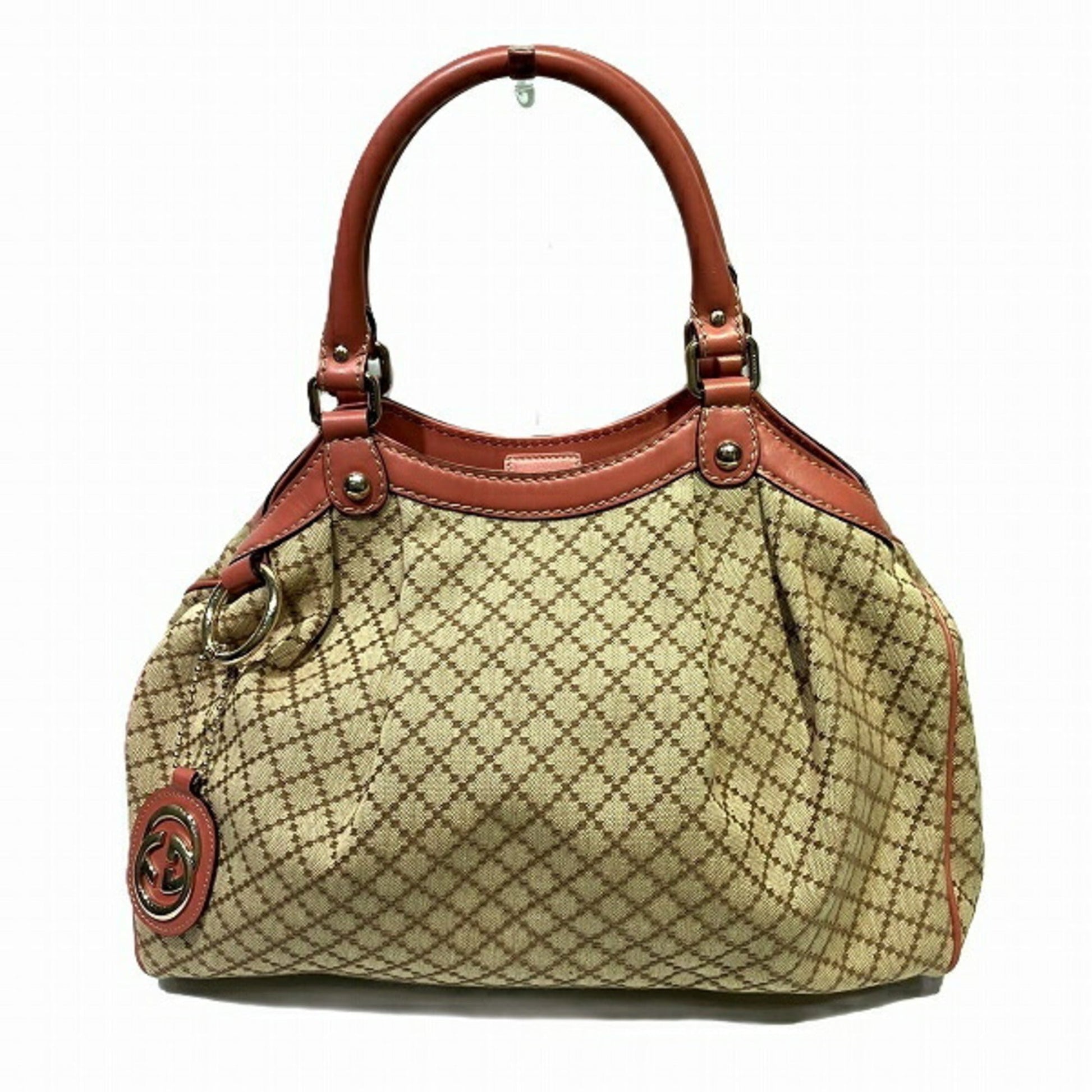 Gucci Leather Canvas Tote