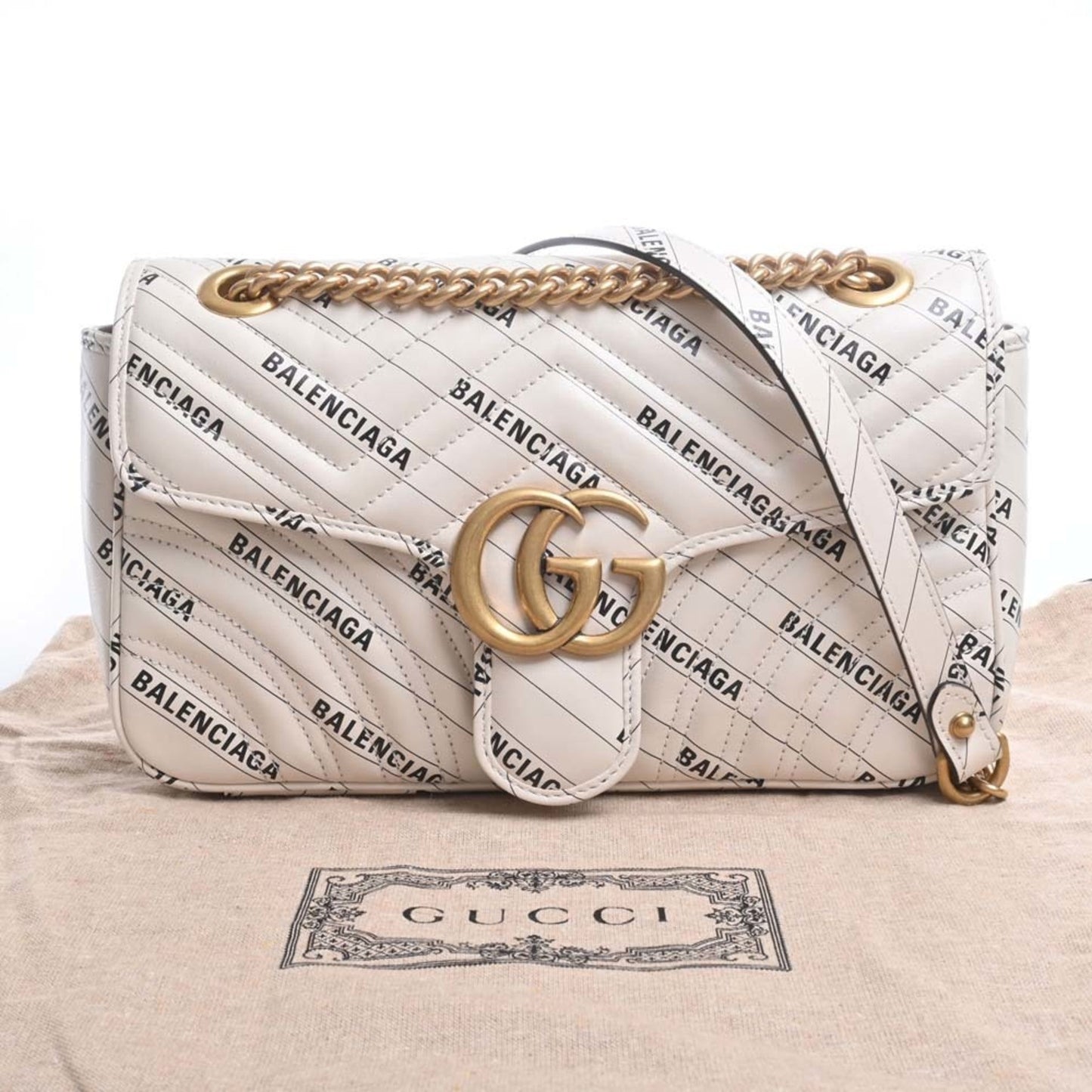 Gucci Chain Leather Shoulder Bag