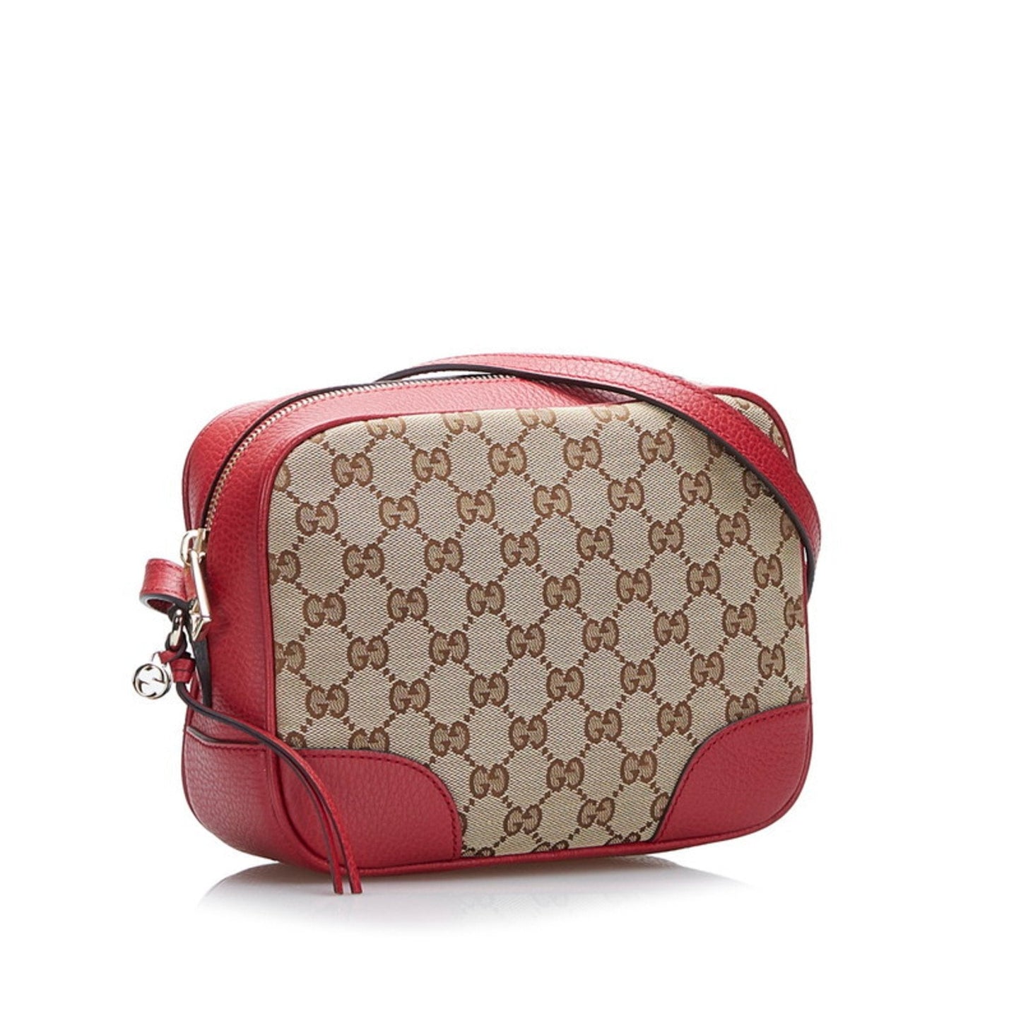 Gucci Lou Leather Canvas Shoulder Bag