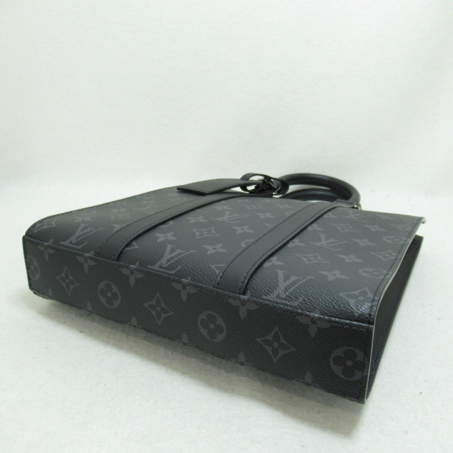 LOUIS VUITTON Sac Plat/Cross Shoulder Bag Black Monogram eclipse PVC coated canvas