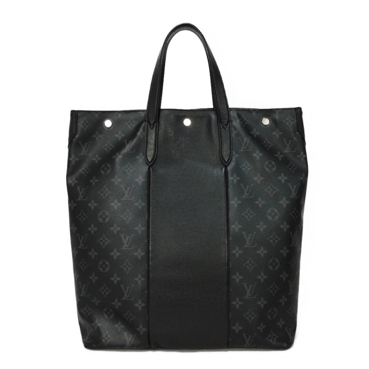LOUIS VUITTON Tote Bag City LV Logo Flower Shoulder Taigarama Monogram Eclipse Noir Men's