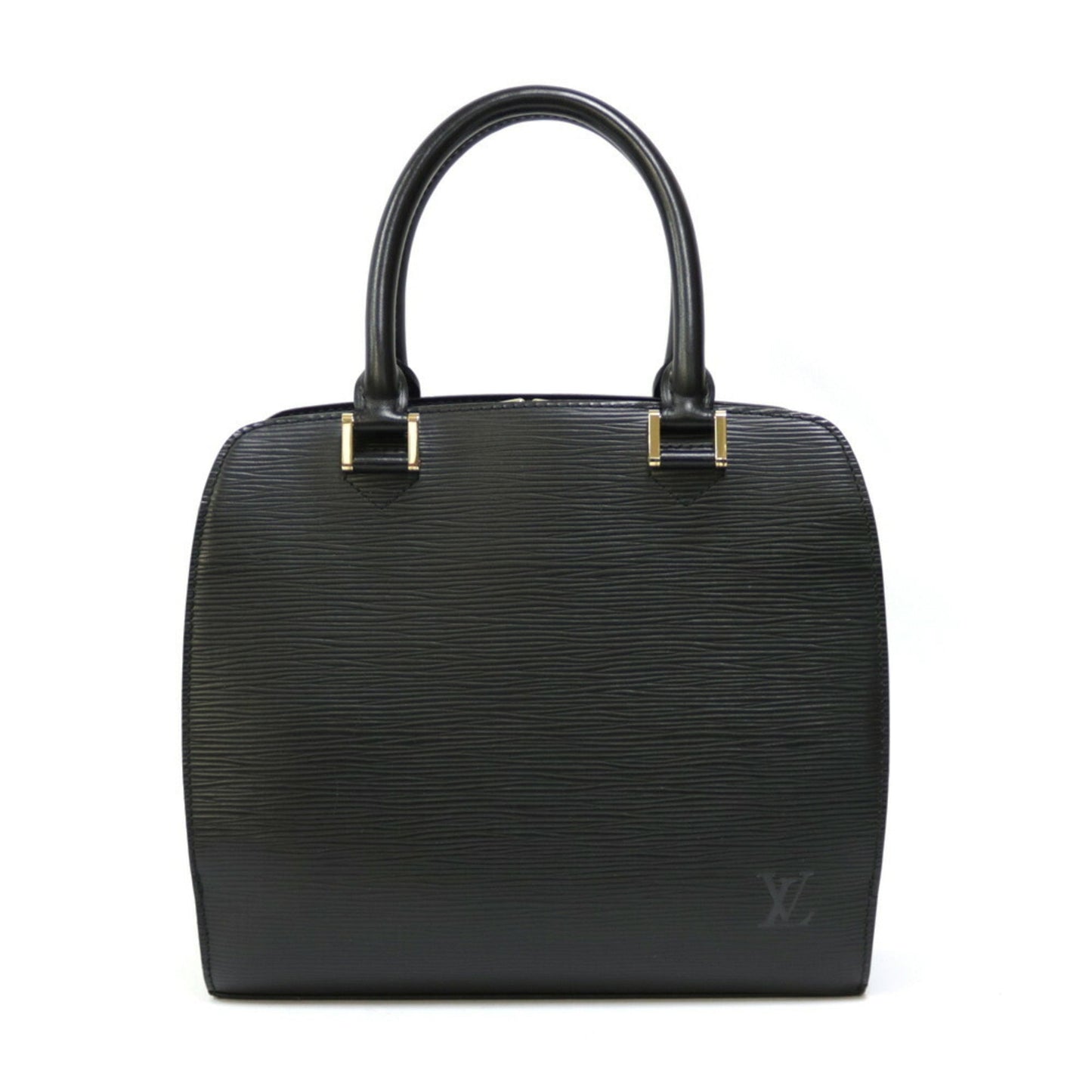 LOUIS VUITTON Pont Neuf Epi HandBag Leather Black Women's
