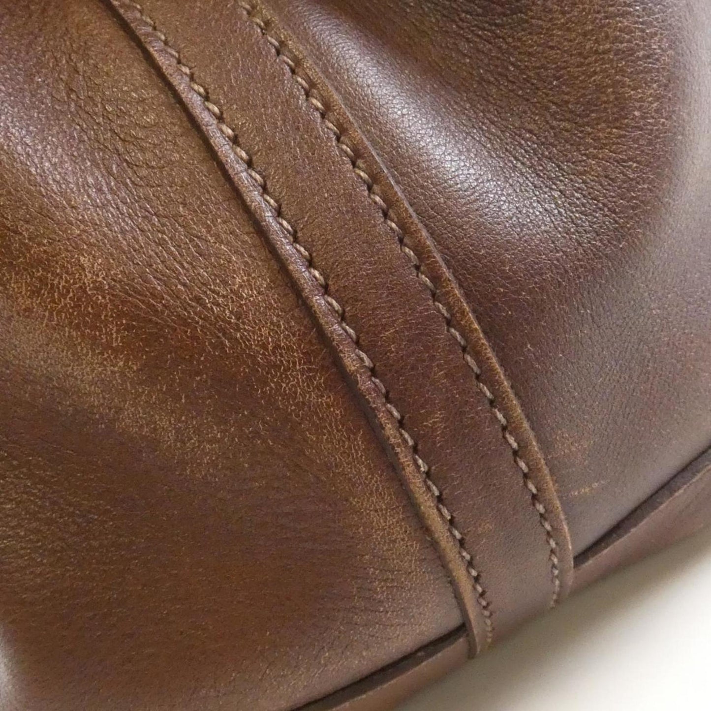 Hermes Havane Swift Leather Silk Handbag ( )