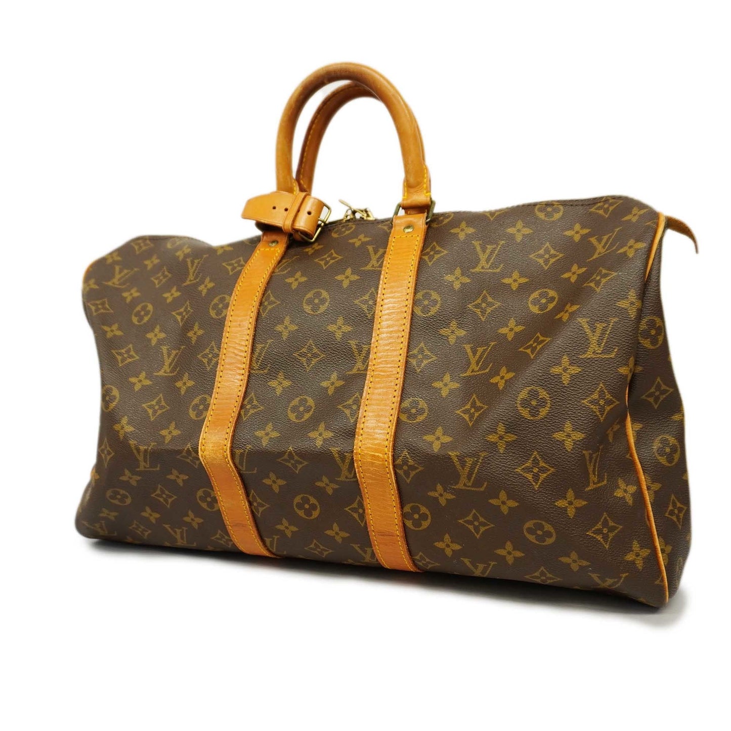 LOUIS VUITTONAuth Monogram Keepall 45 Boston Bag