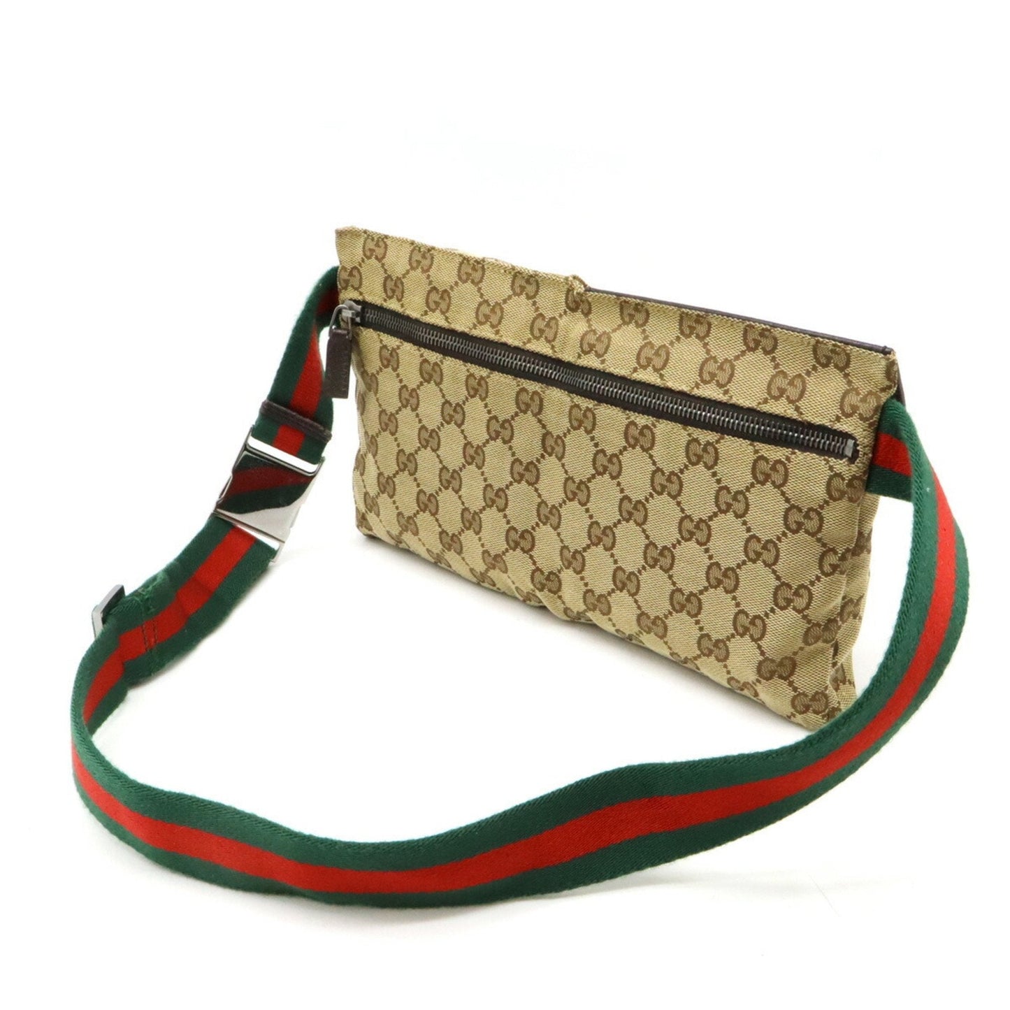 Gucci Leather Canvas Handbag