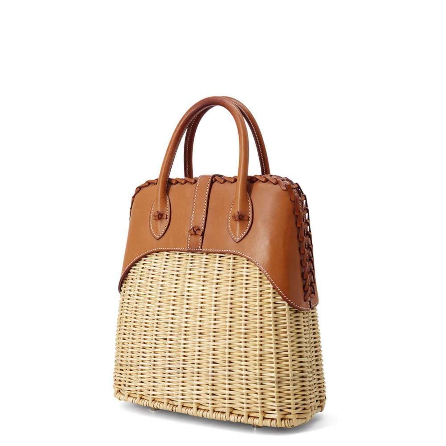Hermes Kara Fauve Natural Barenia Leather Handbag ( )