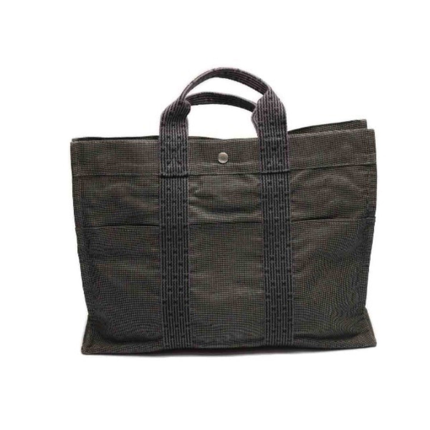 Hermes Her Line Gray Canvas Tote Bag ( )