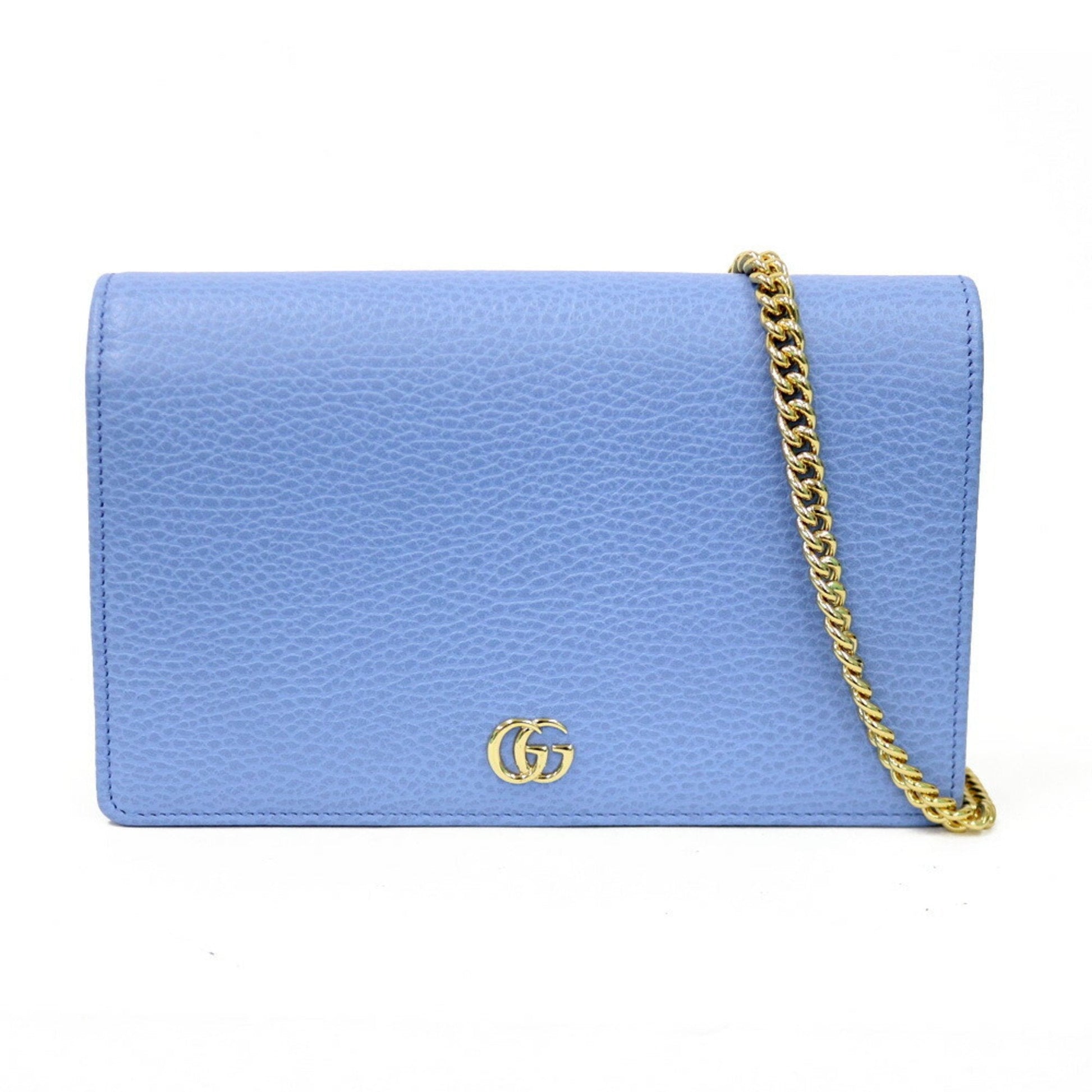 Gucci GG Marmont Blue Chain Shoulder Bag