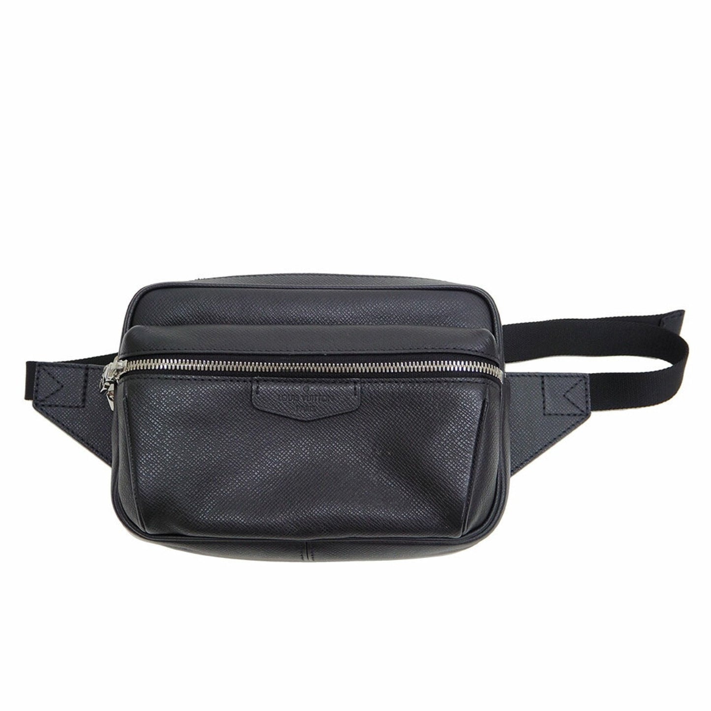 Louis Vuitton Bumback Outdoor Body Bag Taiga Black Waist Pouch Men's
