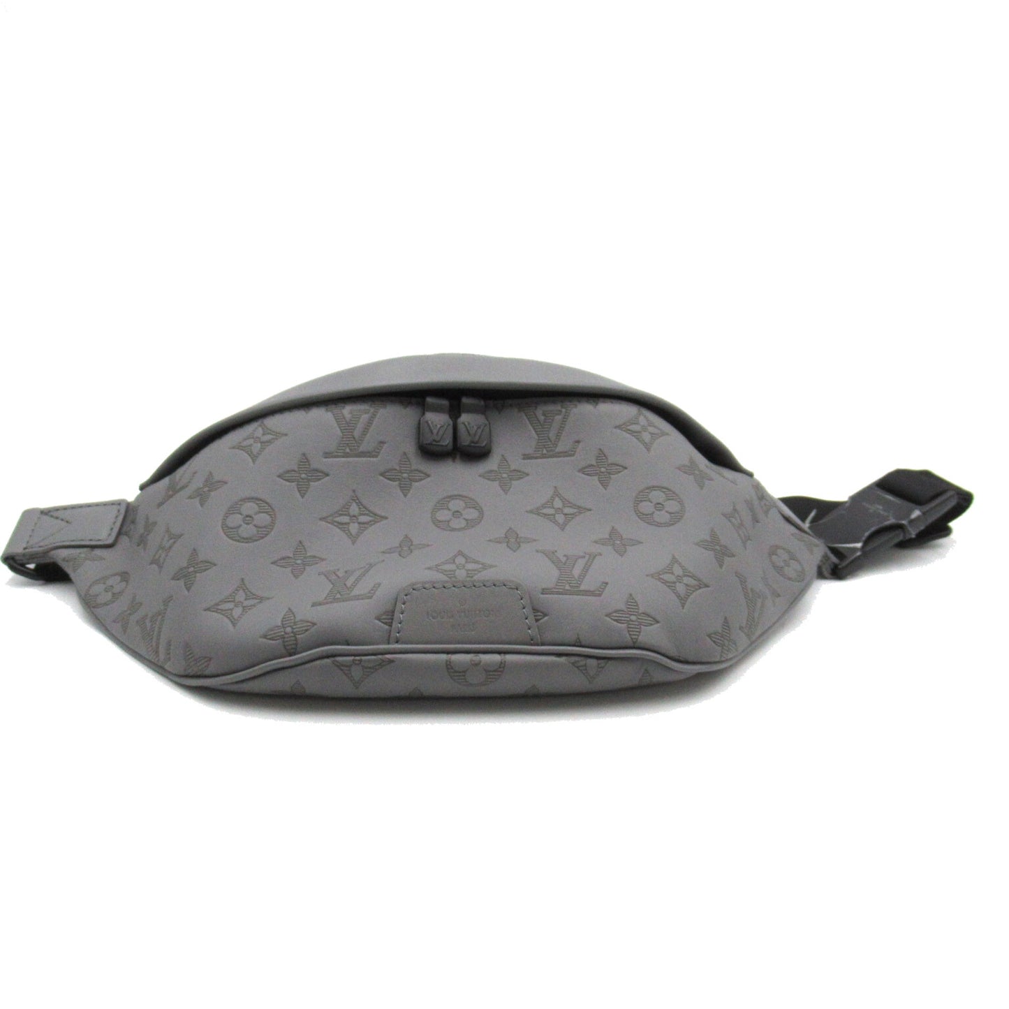 LOUIS VUITTON Discovery Bumbag PM Gray Monogram Shadow leather
