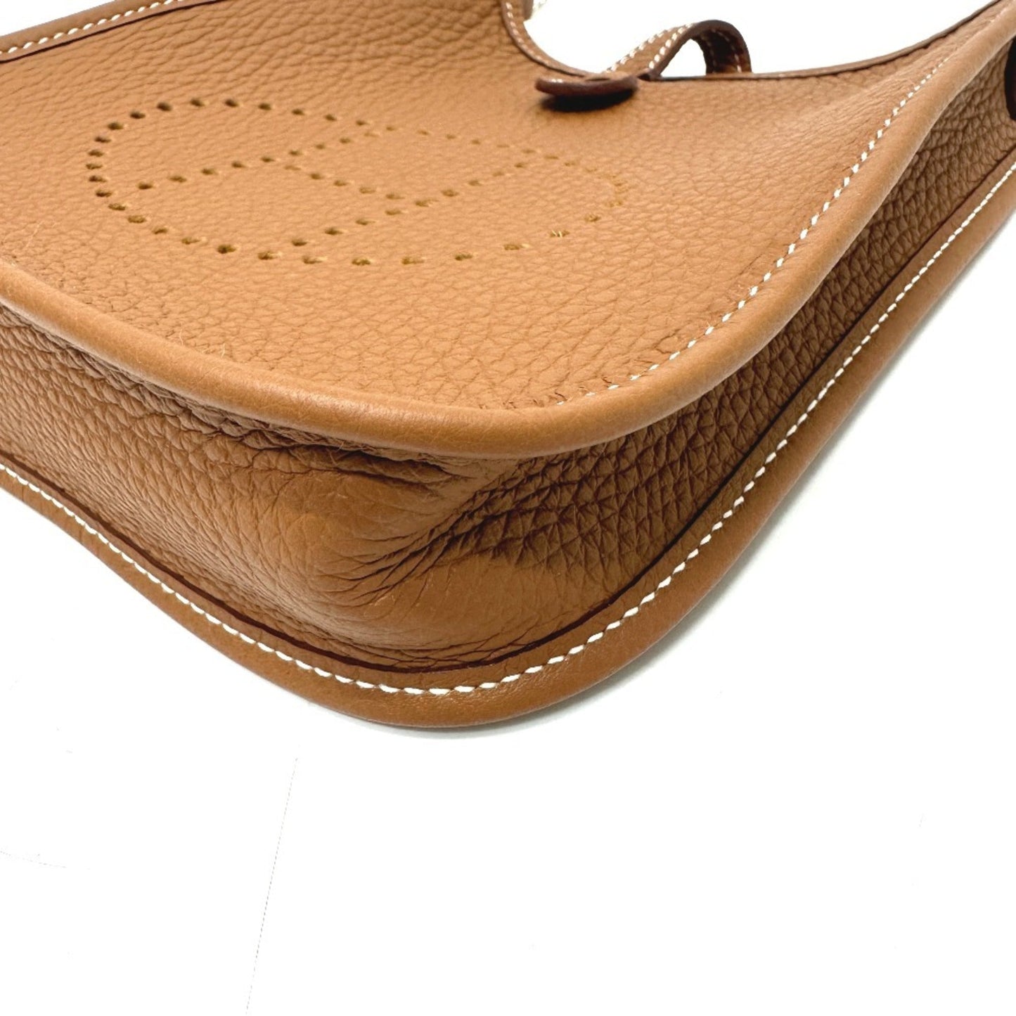 Hermes Evelyne Gold Taurillon Clemence Leather Shoulder Bag ( )
