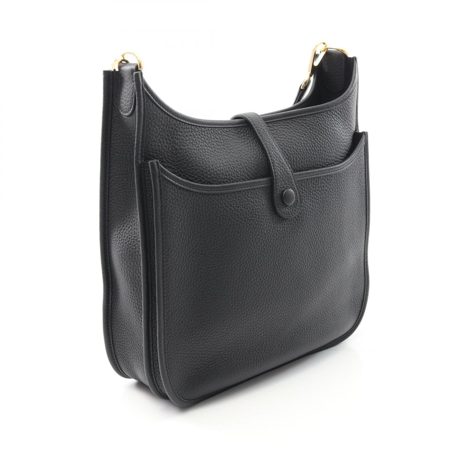 Hermes Evelyne Black Leather Shoulder Bag ( )