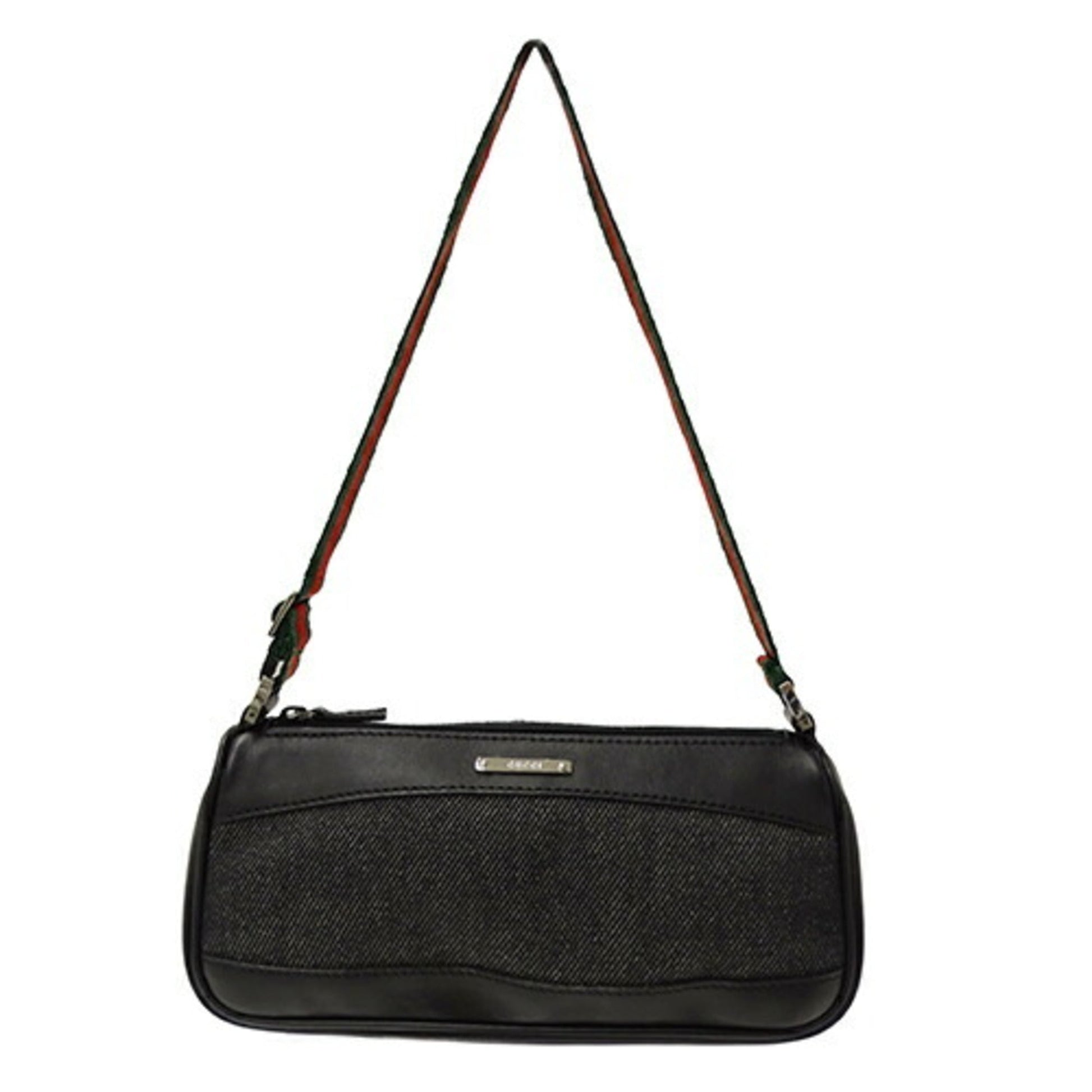 Gucci Leather Canvas Handbag