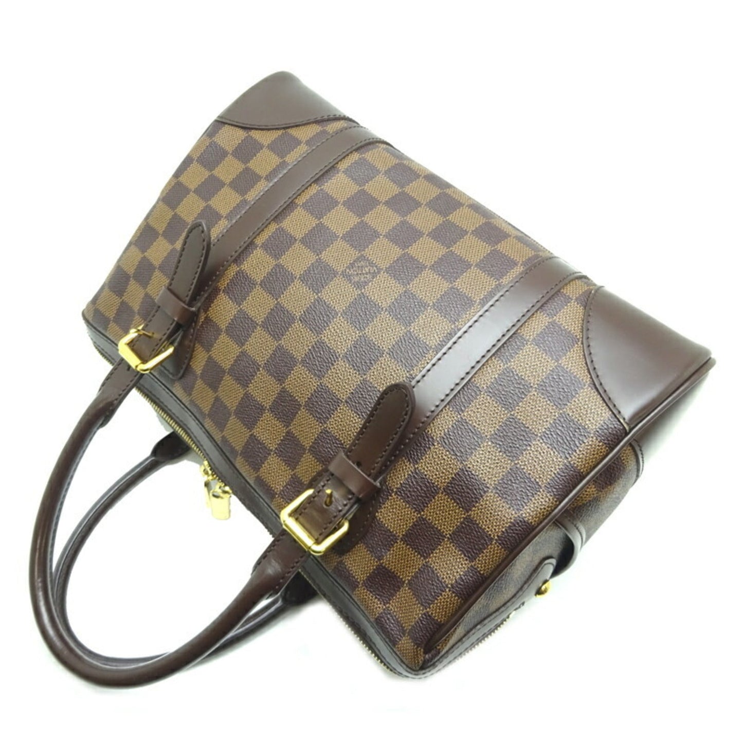 Louis Vuitton Berkeley Ladies Handbag Damier Ebene (Brown)