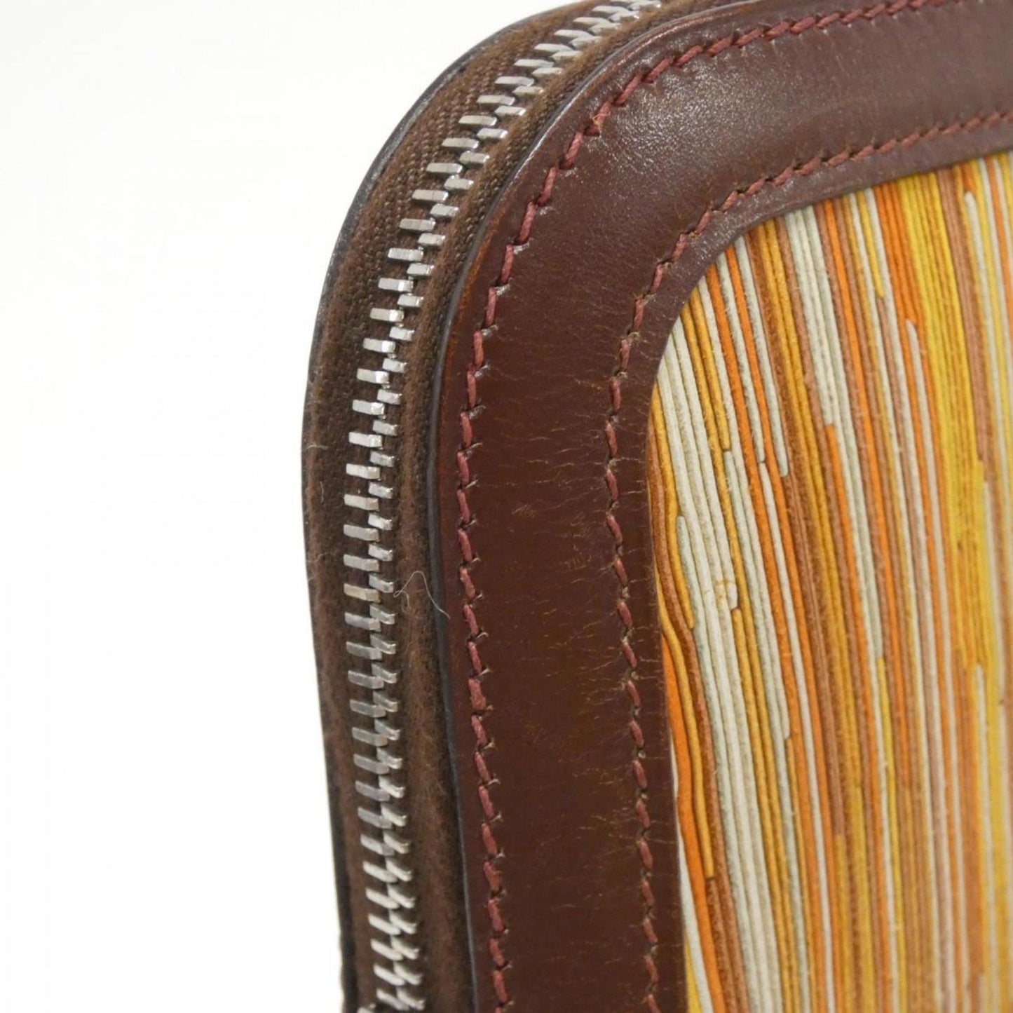 Hermes Havane Orange Box Calf Leather Handbag ( )