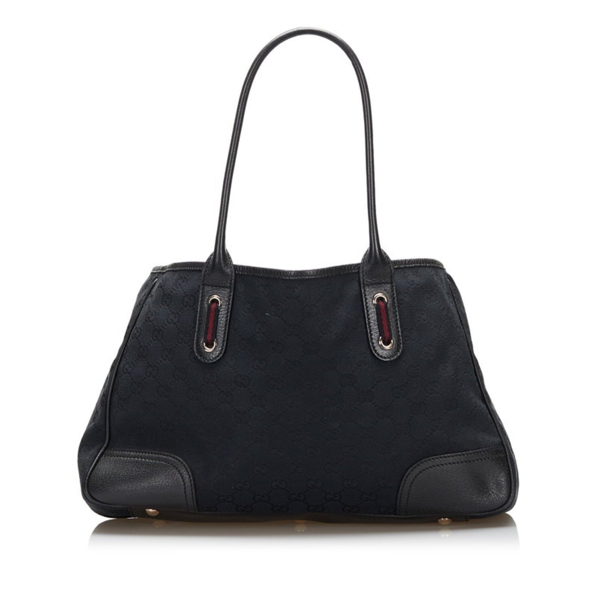 Gucci Lou Leather Canvas Tote