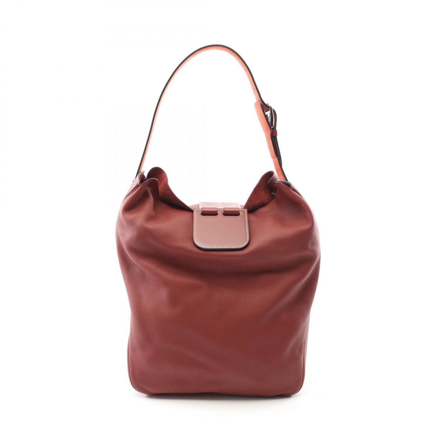 Hermes Bordeaux Taurillon Clemence Leather Swift Leather Leather Shoulder Bag ( )