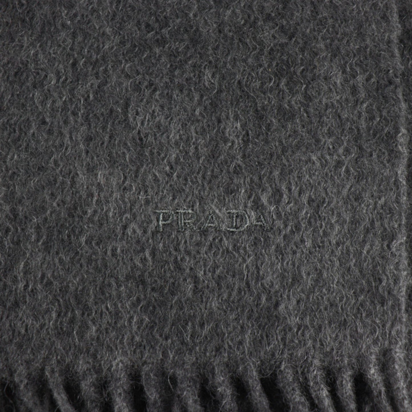 Prada muffler cashmere % wool ARDESIA gray system with tag Luxury Handbag