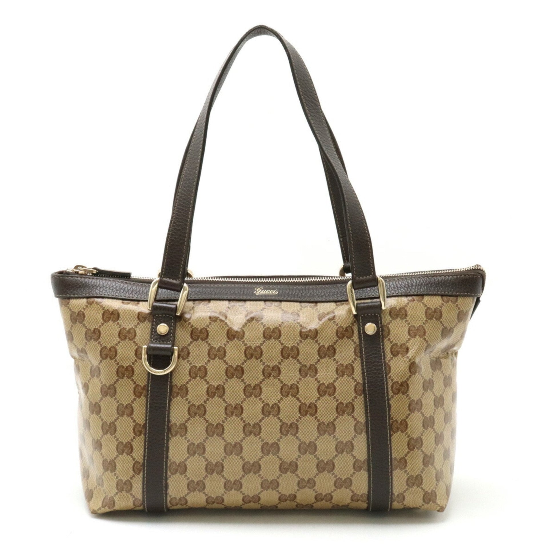 Gucci Leather Canvas Tote