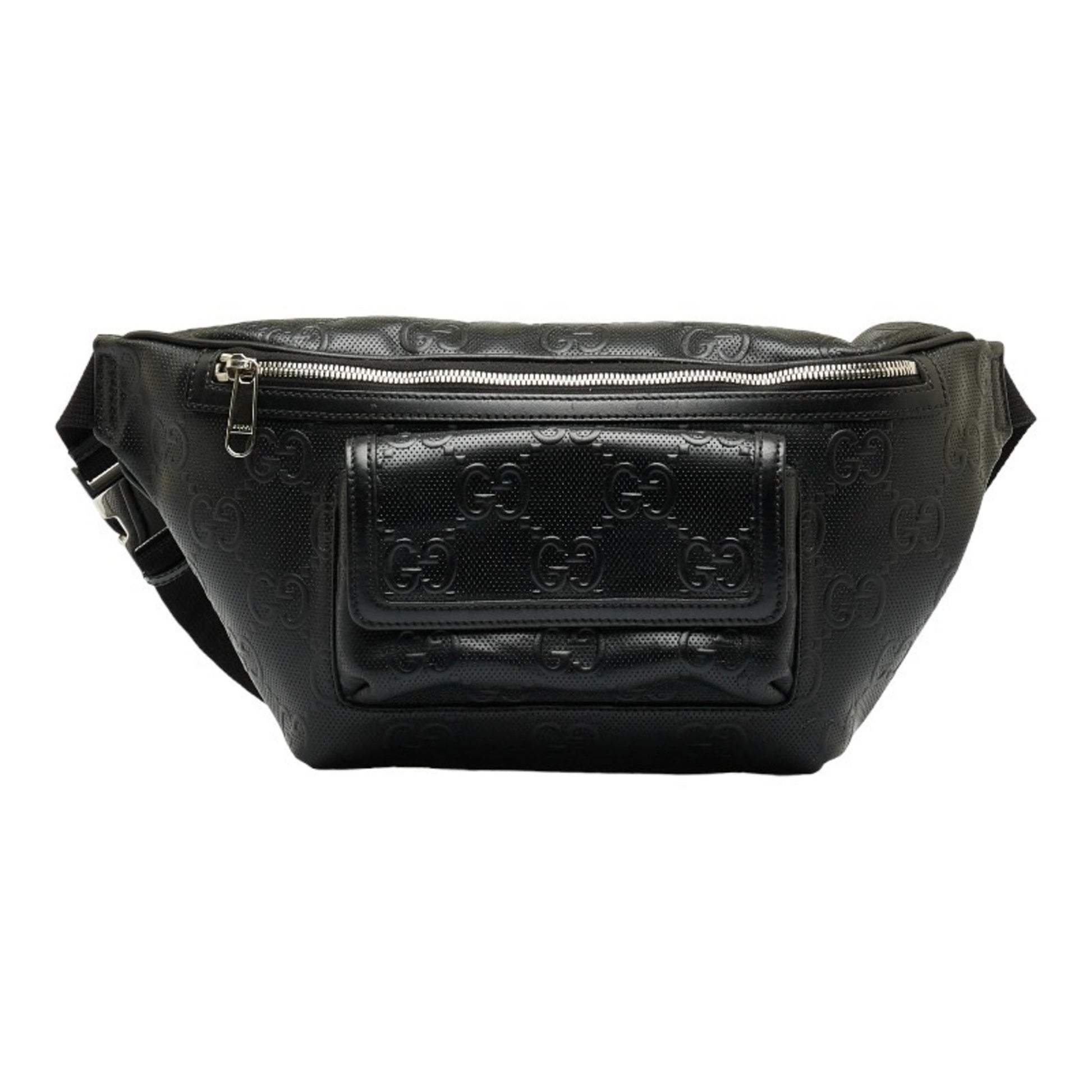 Gucci Leather Canvas Shoulder Bag