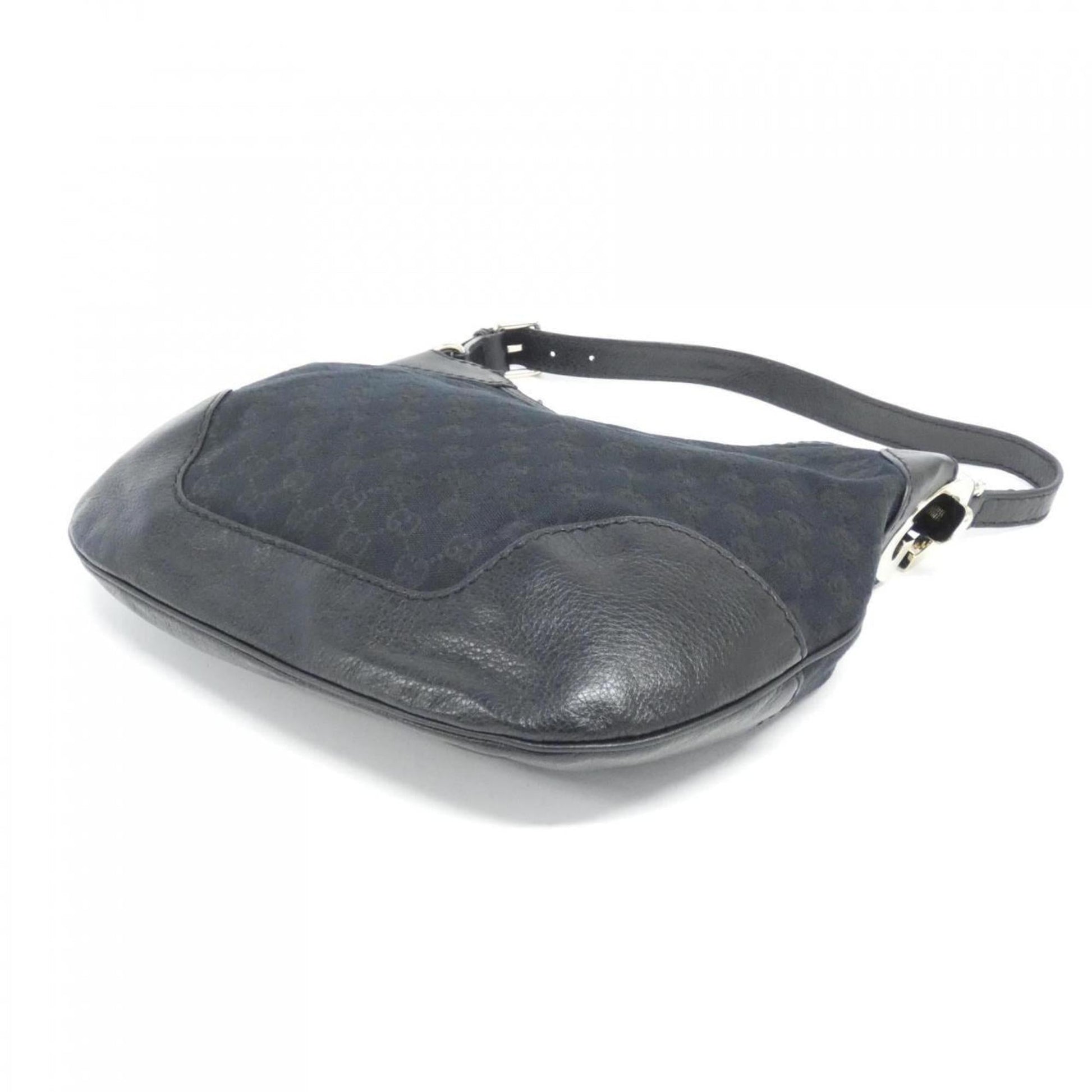 Gucci Leather Canvas Shoulder Bag